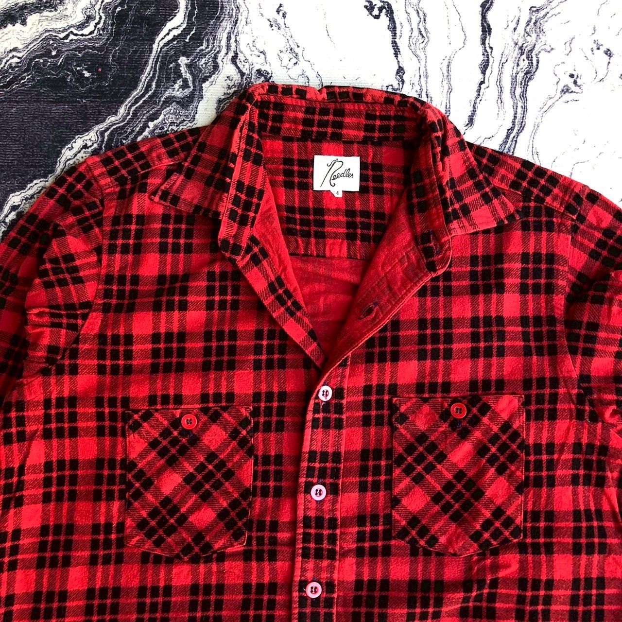 Needles Needles by Nepenthes Red Plaid Flannel Shirt Size US M / EU 48-50 / 2 - 3 Thumbnail