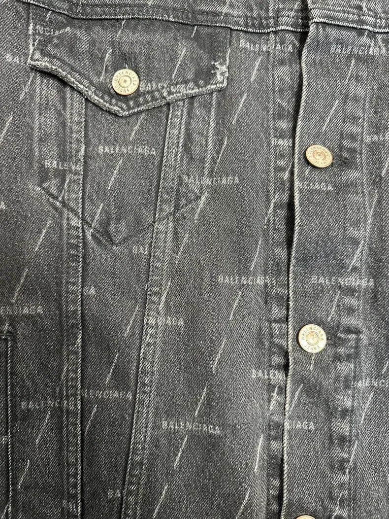 Balenciaga Balenciaga Logo print denim jacket Size US XS / EU 42 / 0 - 3 Thumbnail