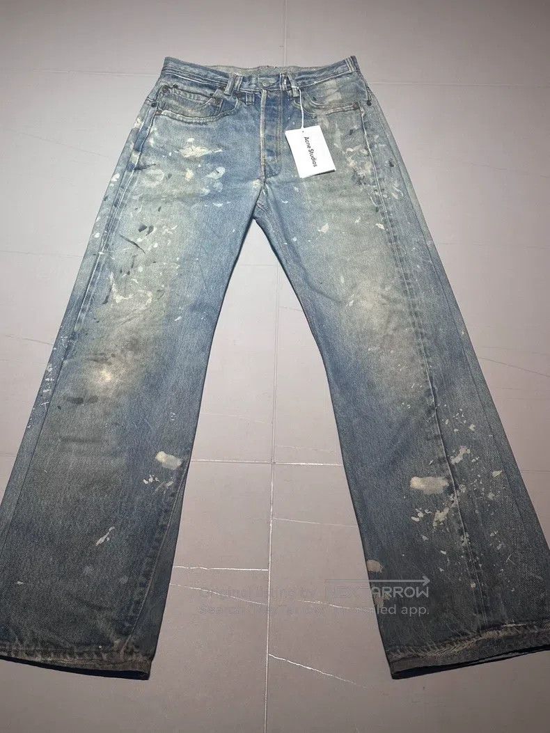 Acne Studios Acne Studios Washed Splattered Denim Jeans Size US 30 / EU 46 - 1 Thumbnail
