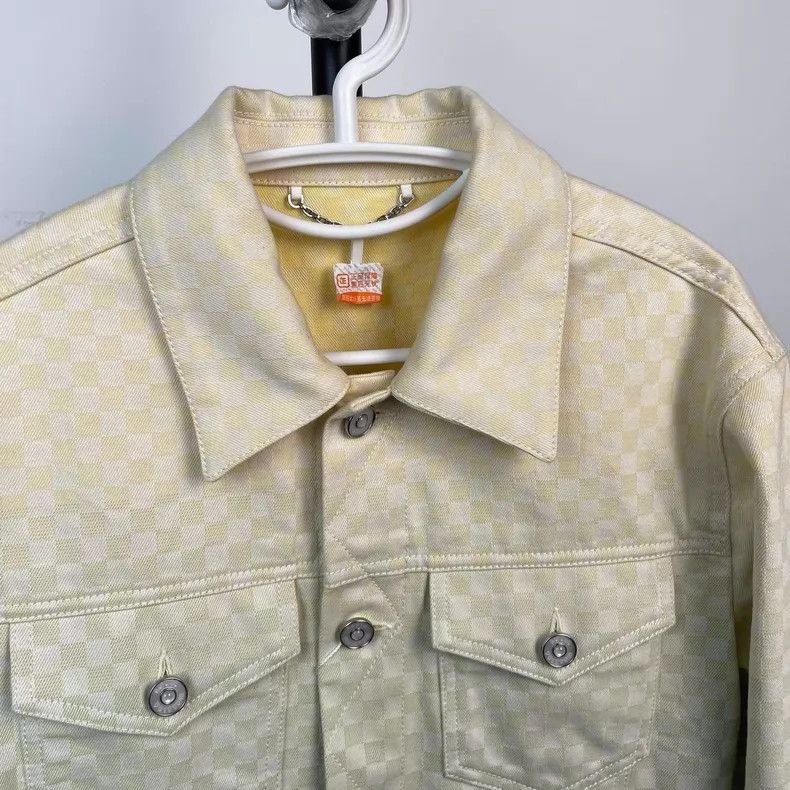 Louis Vuitton Louis Vuitton SS25 Green Gradient Checker Denim Jacket Size US S / EU 44-46 / 1 - 3 Thumbnail