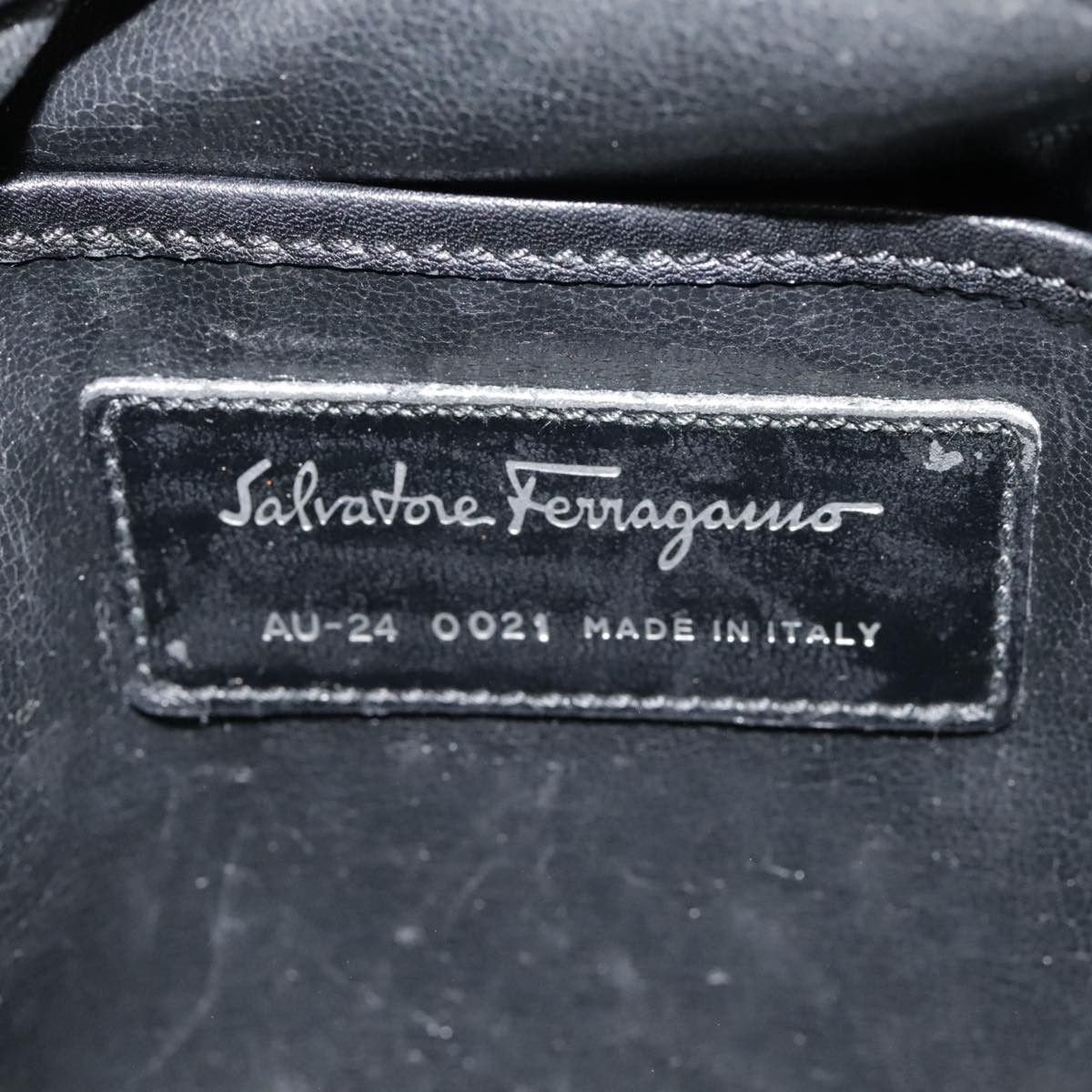 Salvatore Ferragamo Salvatore Ferragamo Clutch Bag Canvas Khaki Silver Size ONE SIZE - 14 Thumbnail