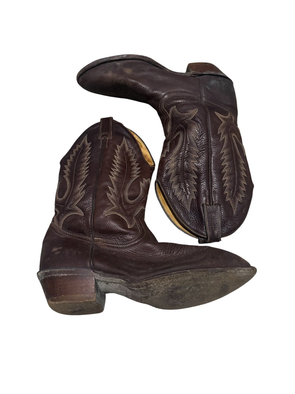 Vintage Vtg Boulet Canada Leather Western Gerico Boots Size US 11.5 / EU 44-45 - 2 Thumbnail