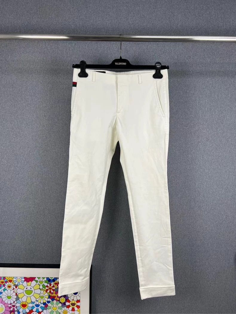 Gucci GUCCI Red Green Stripe Long Pants - dmc Size US 31 - 1 Thumbnail