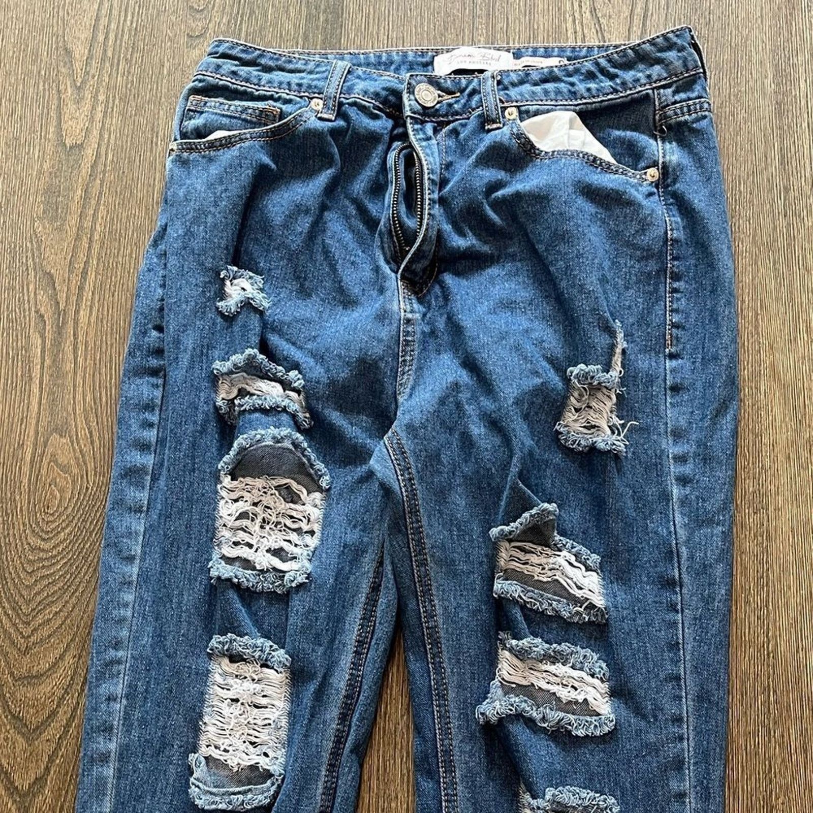 Other Denim Blvd Medium Wash Distressed High Rise Size 27" / US 4 / IT 40 - 3 Thumbnail