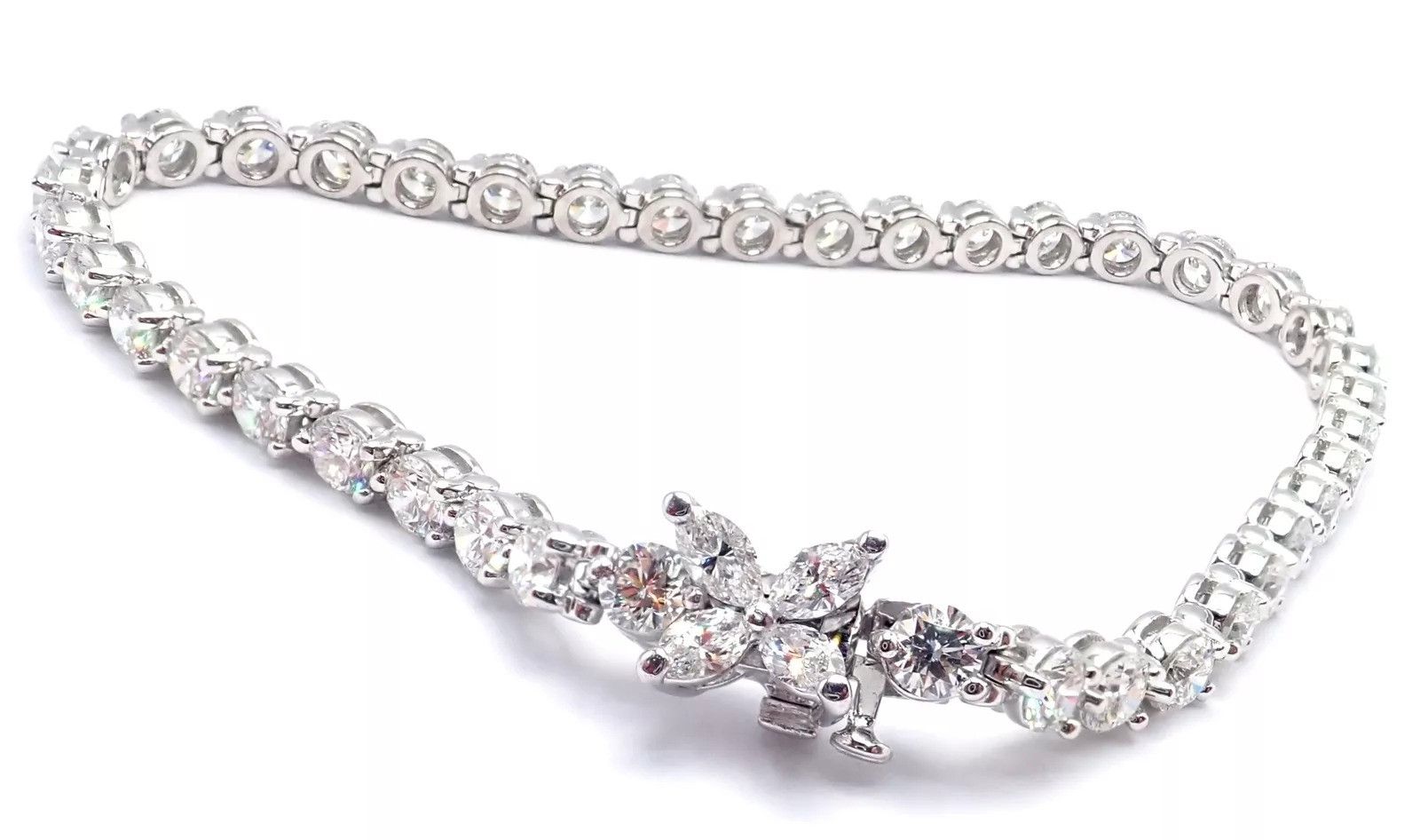 Tiffany & Co. Tiffany & Co Platinum 6.5ct Diamond Line Tennis Bracelet Size ONE SIZE - 8 Thumbnail