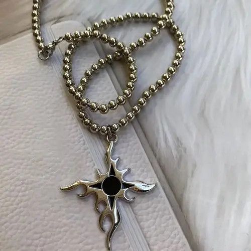 Jewelry Japanese Element Design Stainless Steel Necklace Size ONE SIZE - 2 Thumbnail