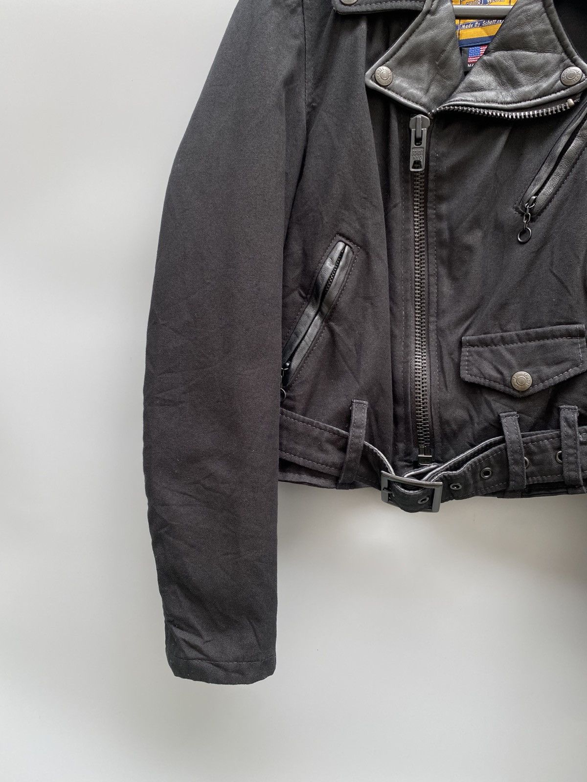 Y's Schott x Yohji Yamamoto Y’s - Perfecto Biker Jacket Size S / US 4 / IT 40 - 2 Thumbnail