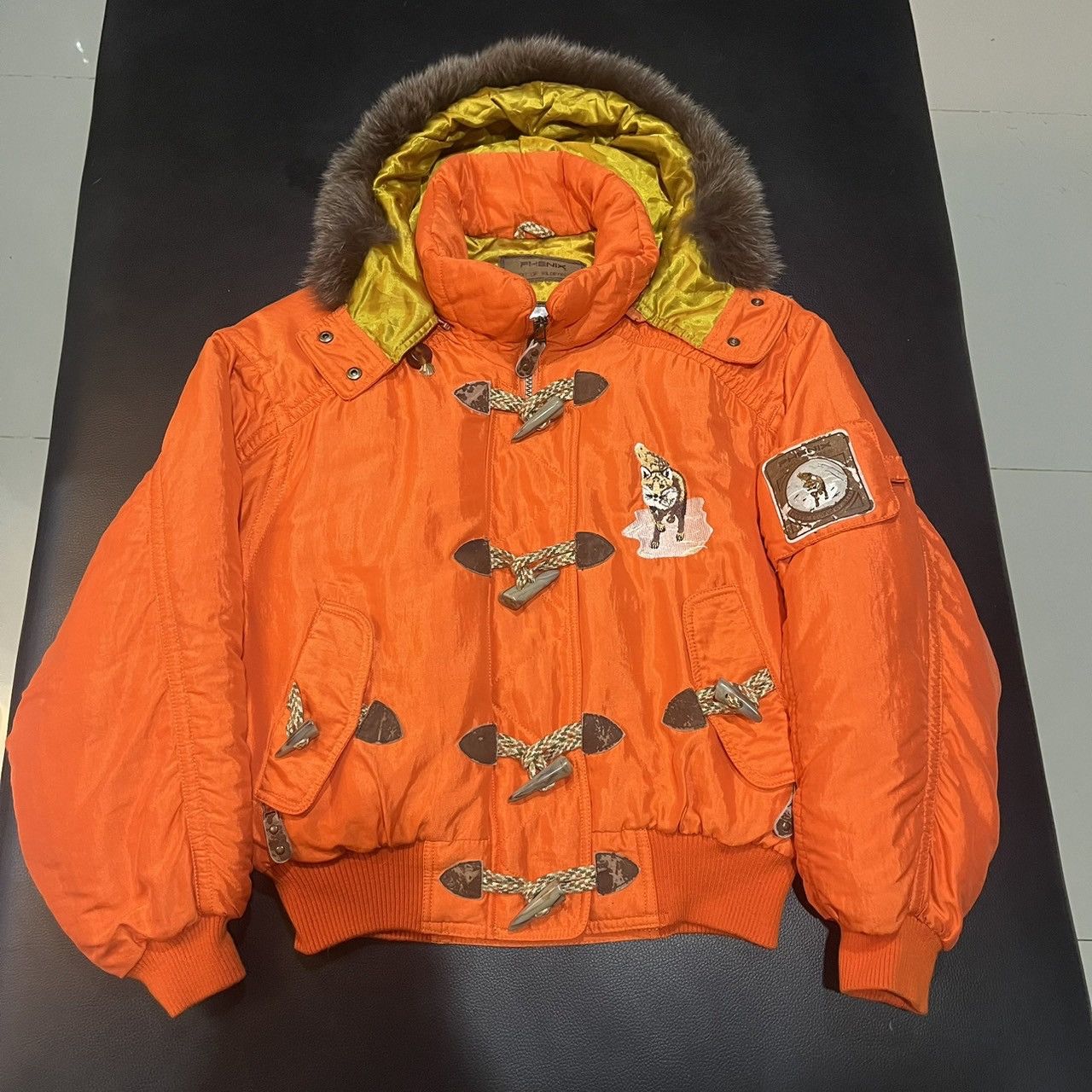 Phenix Vintage Phenix Fox Hooded Down Jacket Ski Wear Orange Size US M / EU 48-50 / 2 - 3 Thumbnail