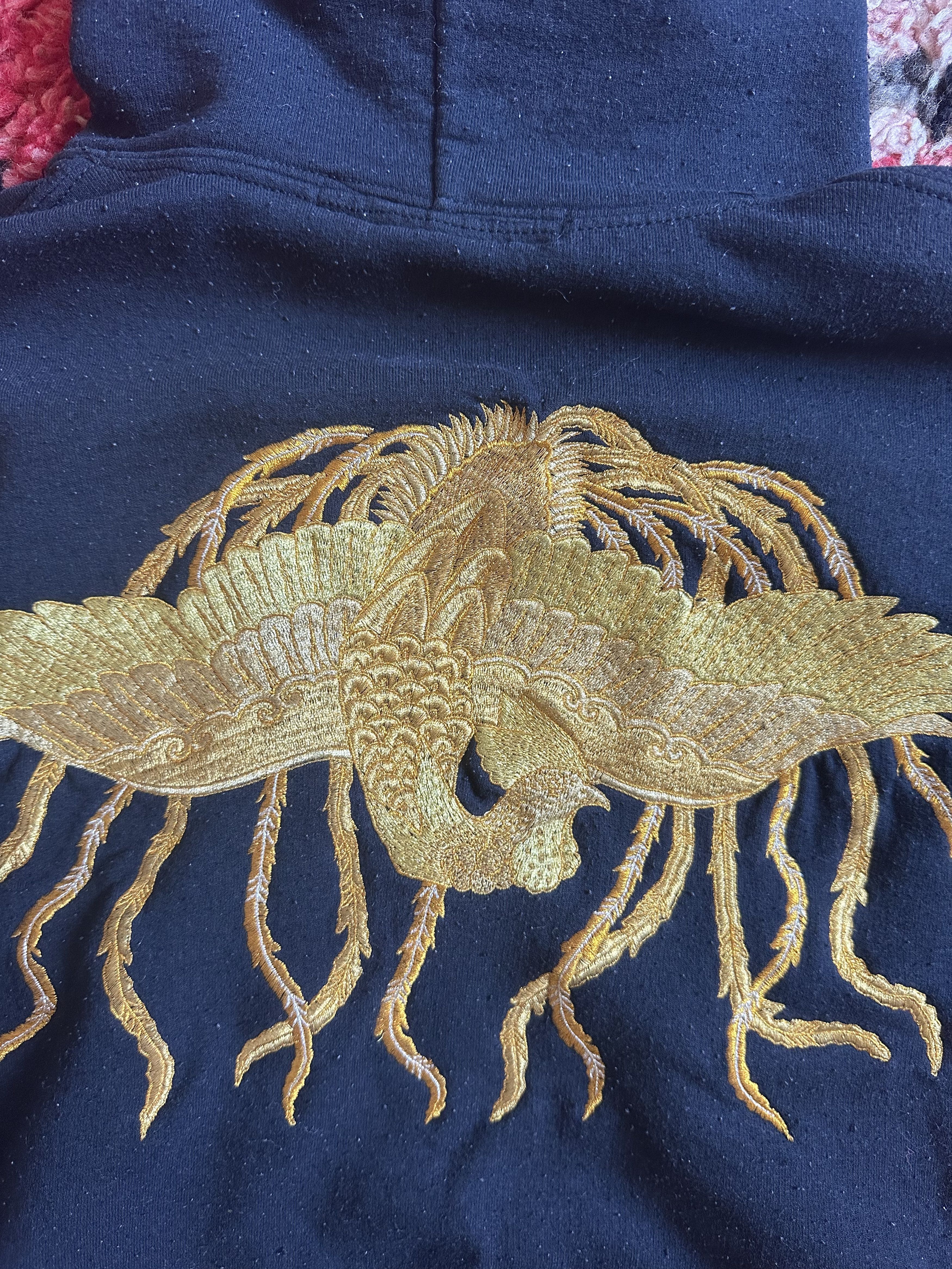 Sasquatchfabrix Chinese Phoenix Side-Zip Damage Hoodie Size US XL / EU 56 / 4 - 5 Thumbnail