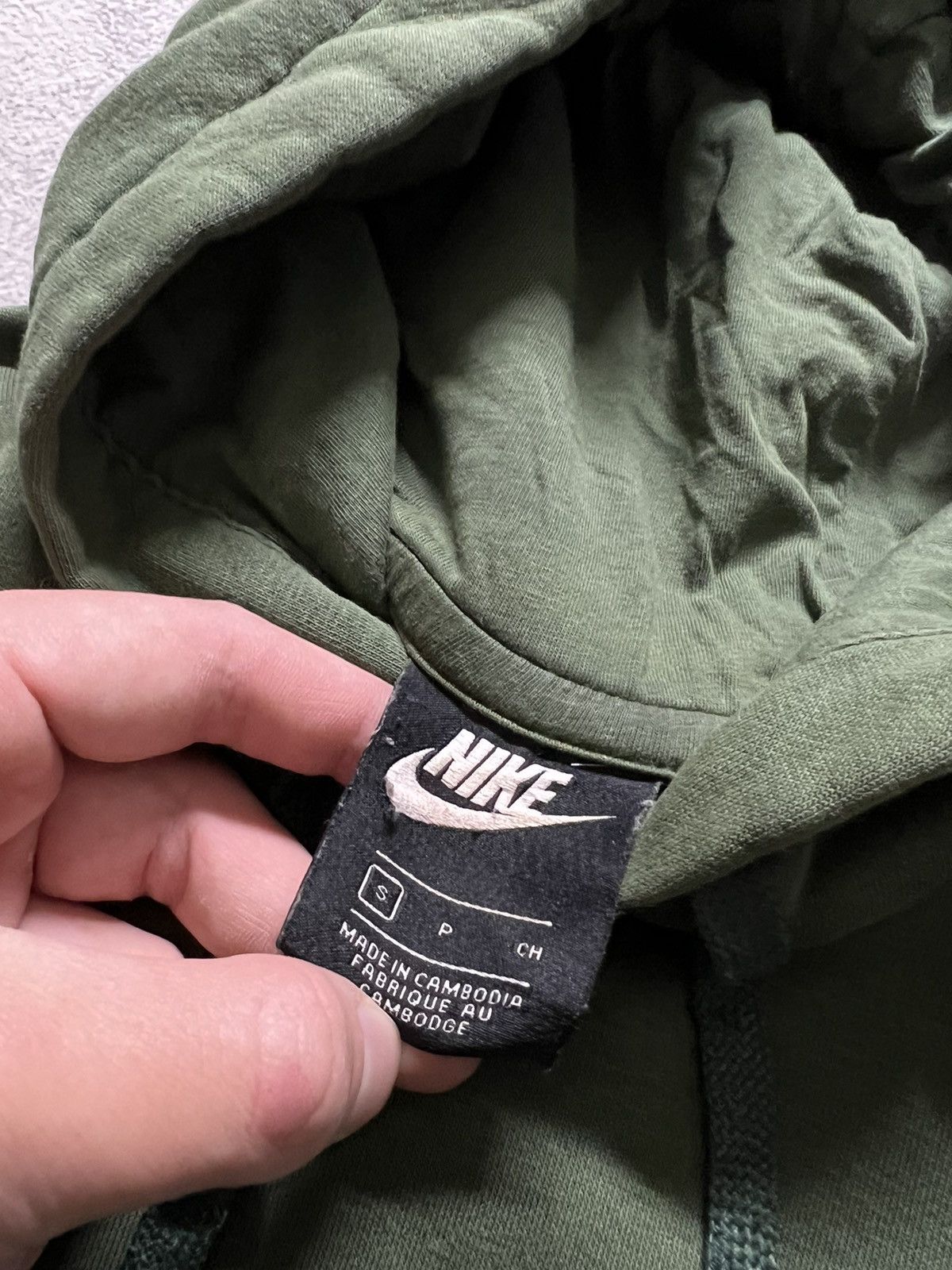 Nike × Vintage Vintage Y2k Nike NSW 💚 Mini Logo Hoodie Basic Green Size US S / EU 44-46 / 1 - 9 Thumbnail