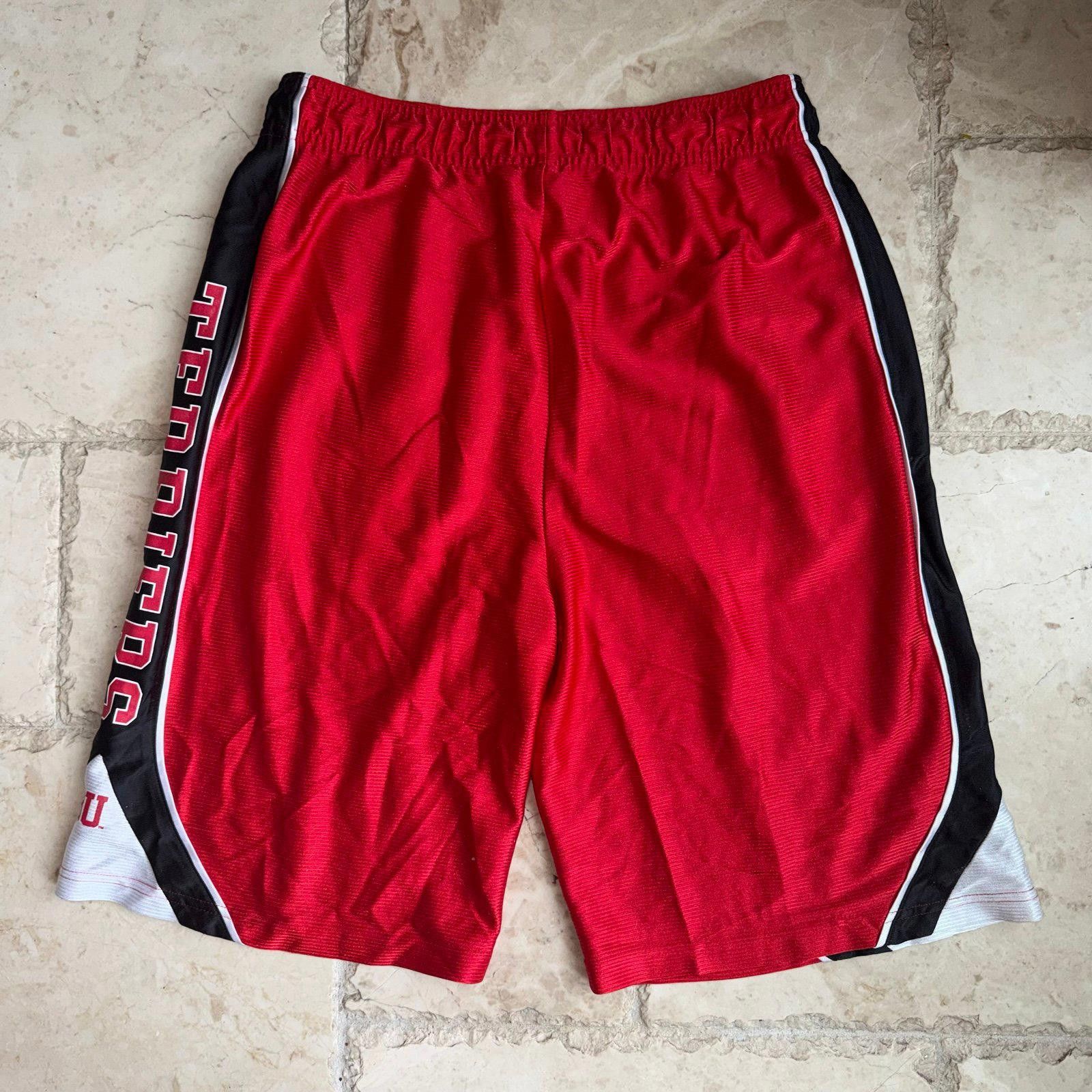 Champion Champion BU Terriers Shimmer Dazzle Red Hoop Shorts Mens MD Size US 32 / EU 48 - 4 Thumbnail