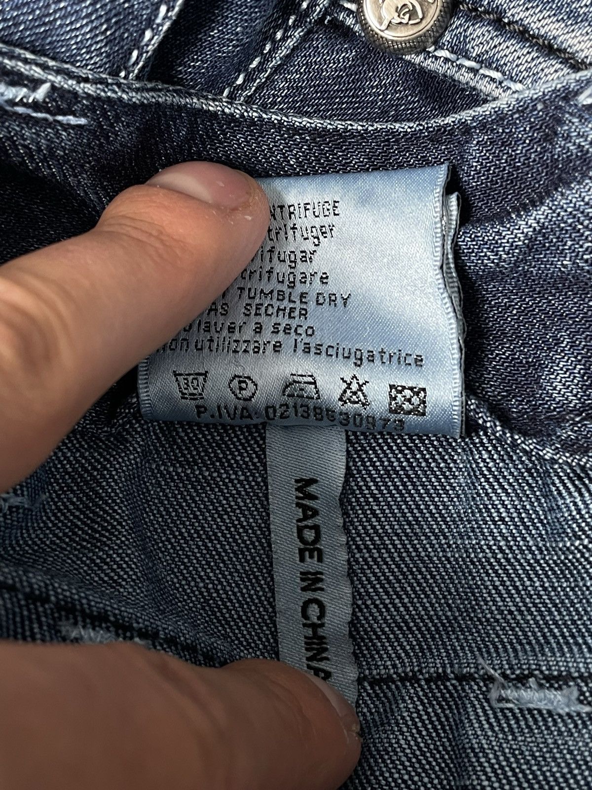 Japanese Brand Kosmo Lupo Black Vintage Denim Jeans Avant Garde Trousers Size US 34 / EU 50 - 15 Thumbnail