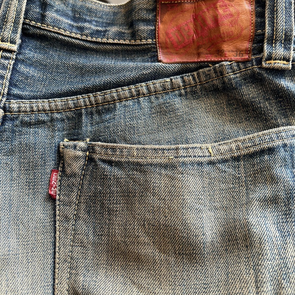 Denime Vintage Denime Authentic Leather Patch Slevedge DenimJeans Size US 30 / EU 46 - 13 Thumbnail