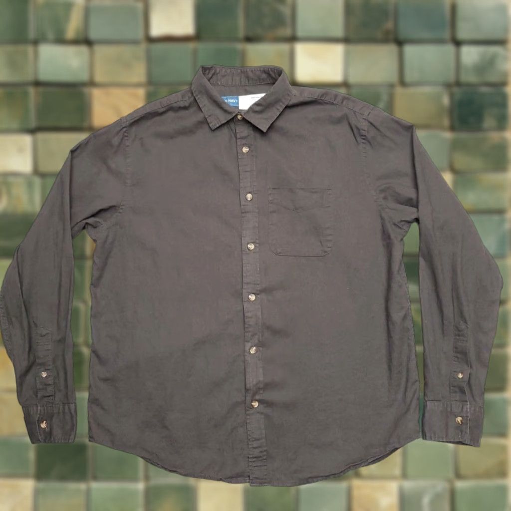 old navy dress shirts mens Men's Short-Sleeve Printed Camp Shirt Multi Regular Size M button front vented sides Old Navy Men's Slim Fit