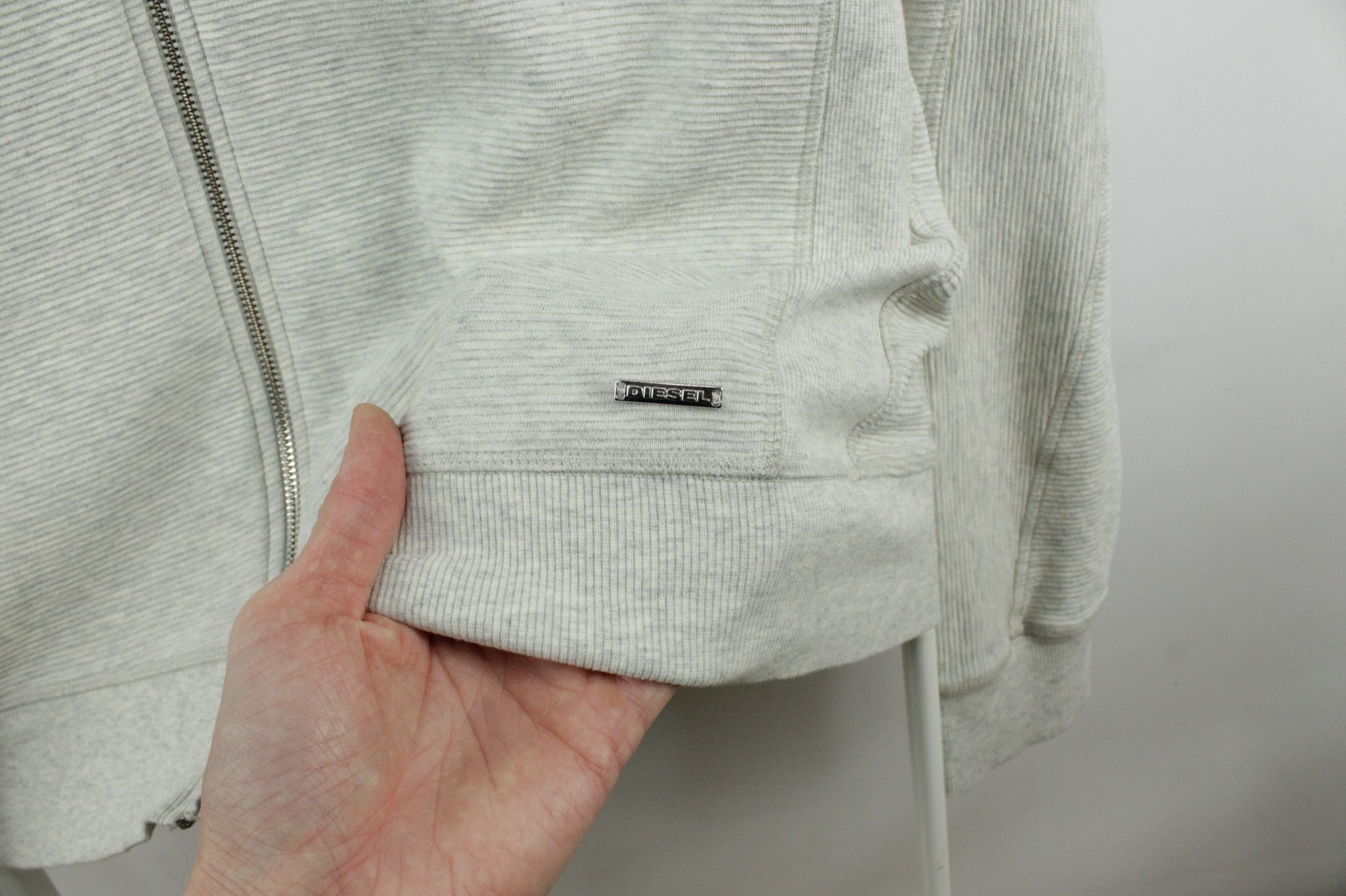 Diesel Diesel Full Zip Gray Melange Cotton Hoodies Sweatshirt Size US XL / EU 56 / 4 - 6 Thumbnail
