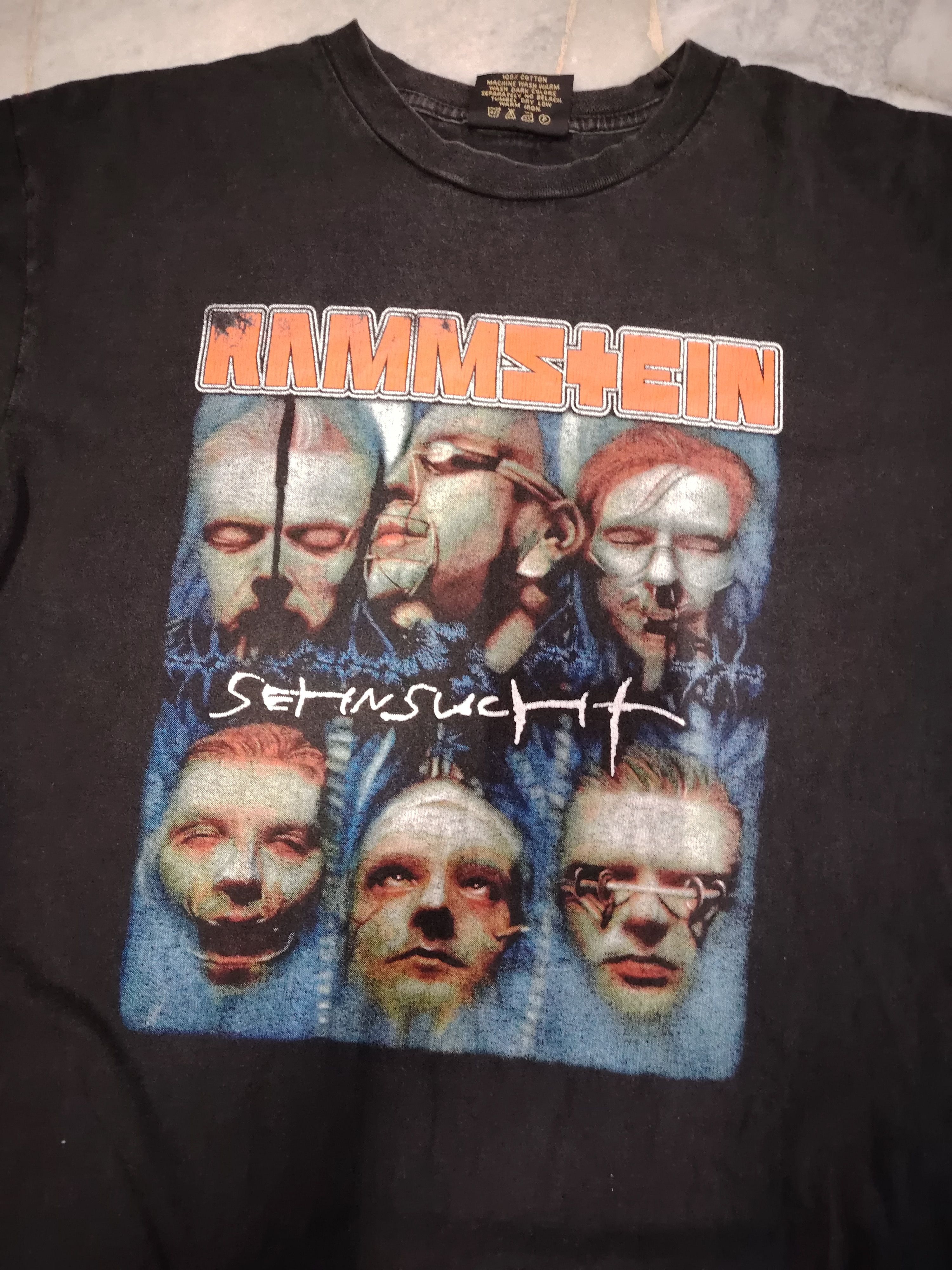 Band Tees × Vintage Vintage Bootleg Rammstein Sehnsucht t shirt Size US L / EU 52-54 / 3 - 3 Thumbnail
