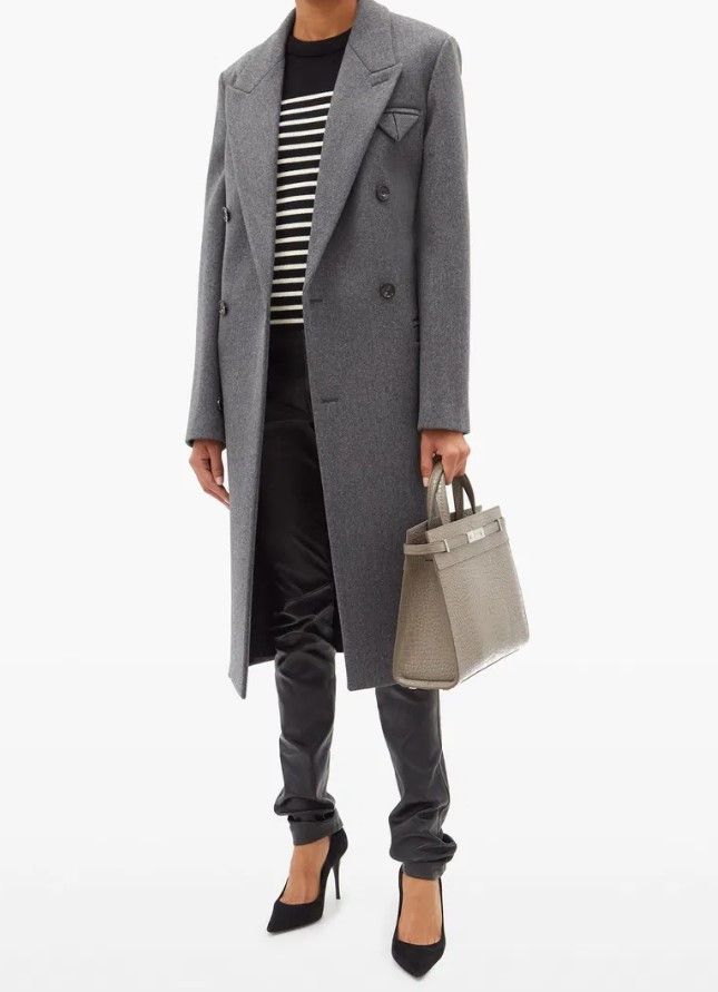 Saint Laurent Paris SAINT LAURENT Paris wool/cotton striped sweater. Size L / US 10 / IT 46 - 4 Thumbnail