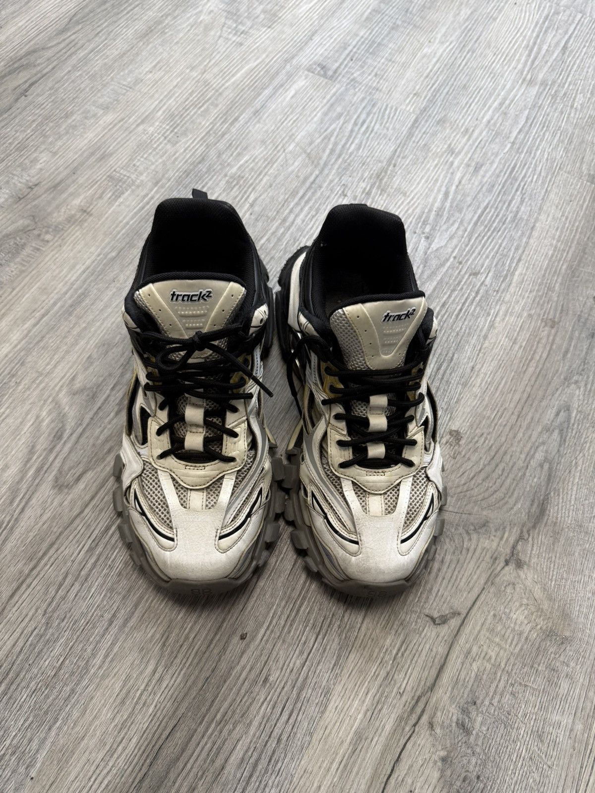 Balenciaga Balenciaga Track 2 - Gold / Black / White Size US 11 / EU 44 - 4 Thumbnail