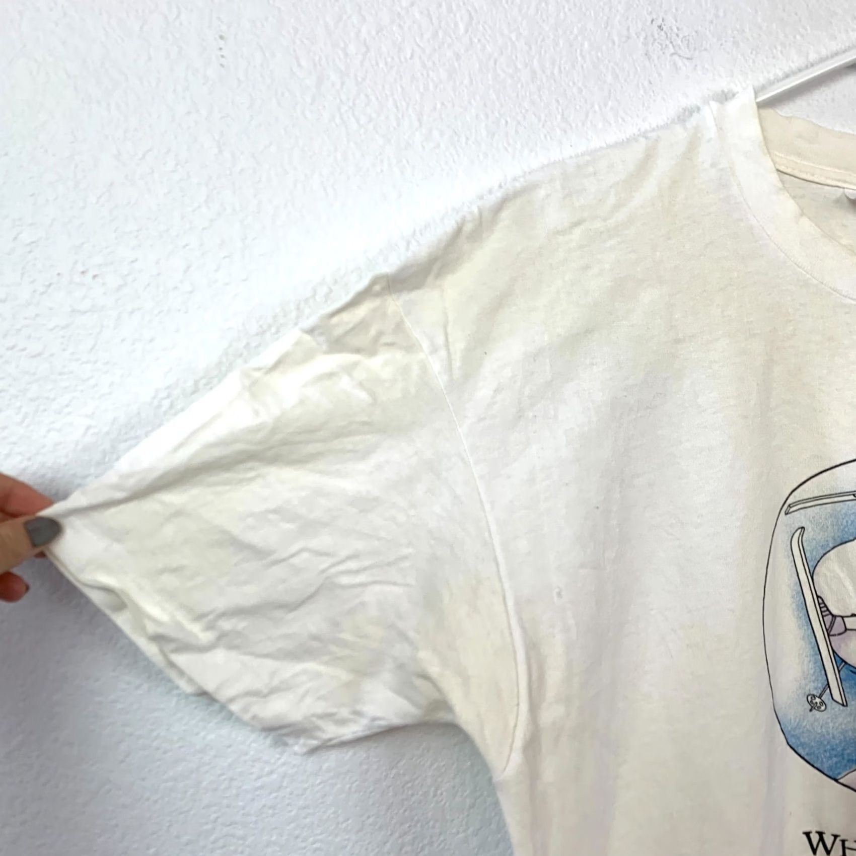 Vintage VINTAGE Stedman Breckenridge Ski Snowball Tee T-Shirt XL White Cotton Graphic Print Crew Neck Short Sleeve Unisex Adults Men Women Size US XL / EU 56 / 4 - 2 Thumbnail