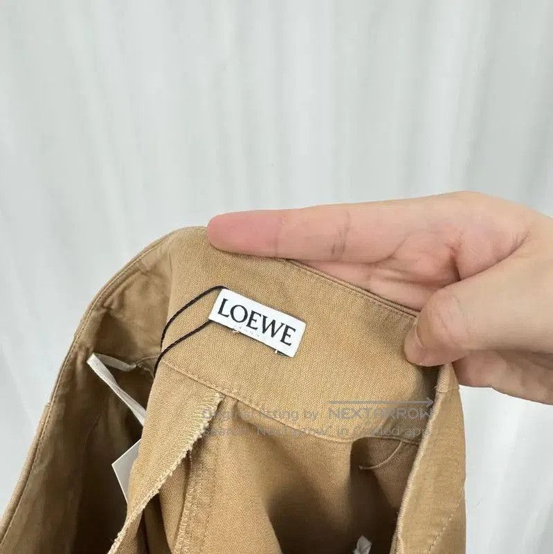 Loewe Loewe Asymmetrical Khaki Midi Skirt . Size 22" - 6 Thumbnail