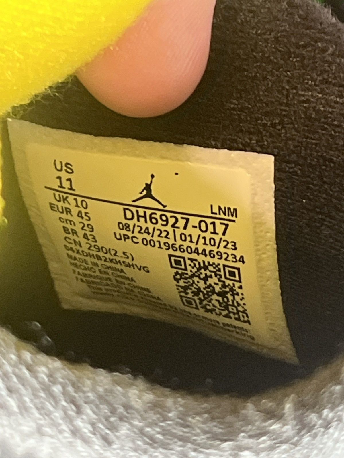 Jordan 4 thunder sz 11 ds