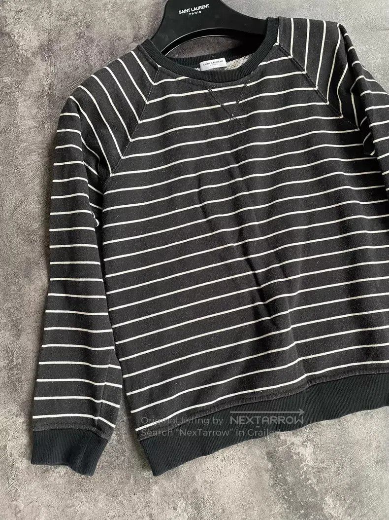 Saint Laurent Paris Saint Laurent Paris Black and White Striped Top Size US S / EU 44-46 / 1 - 3 Thumbnail