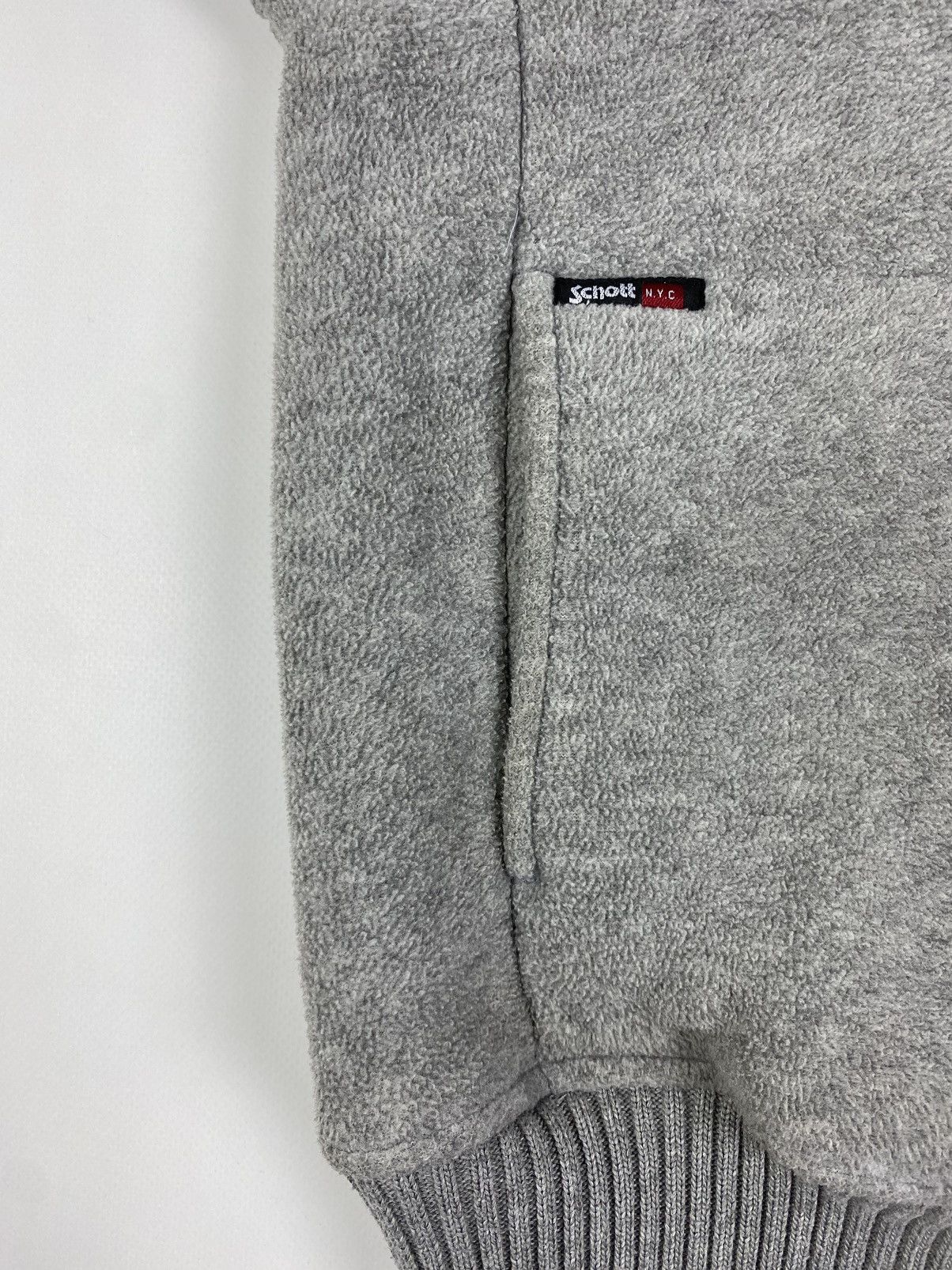 Schott Y2K Schott Sherpa Lined Boxy Fleece Hoodie Size US S / EU 44-46 / 1 - 5 Thumbnail
