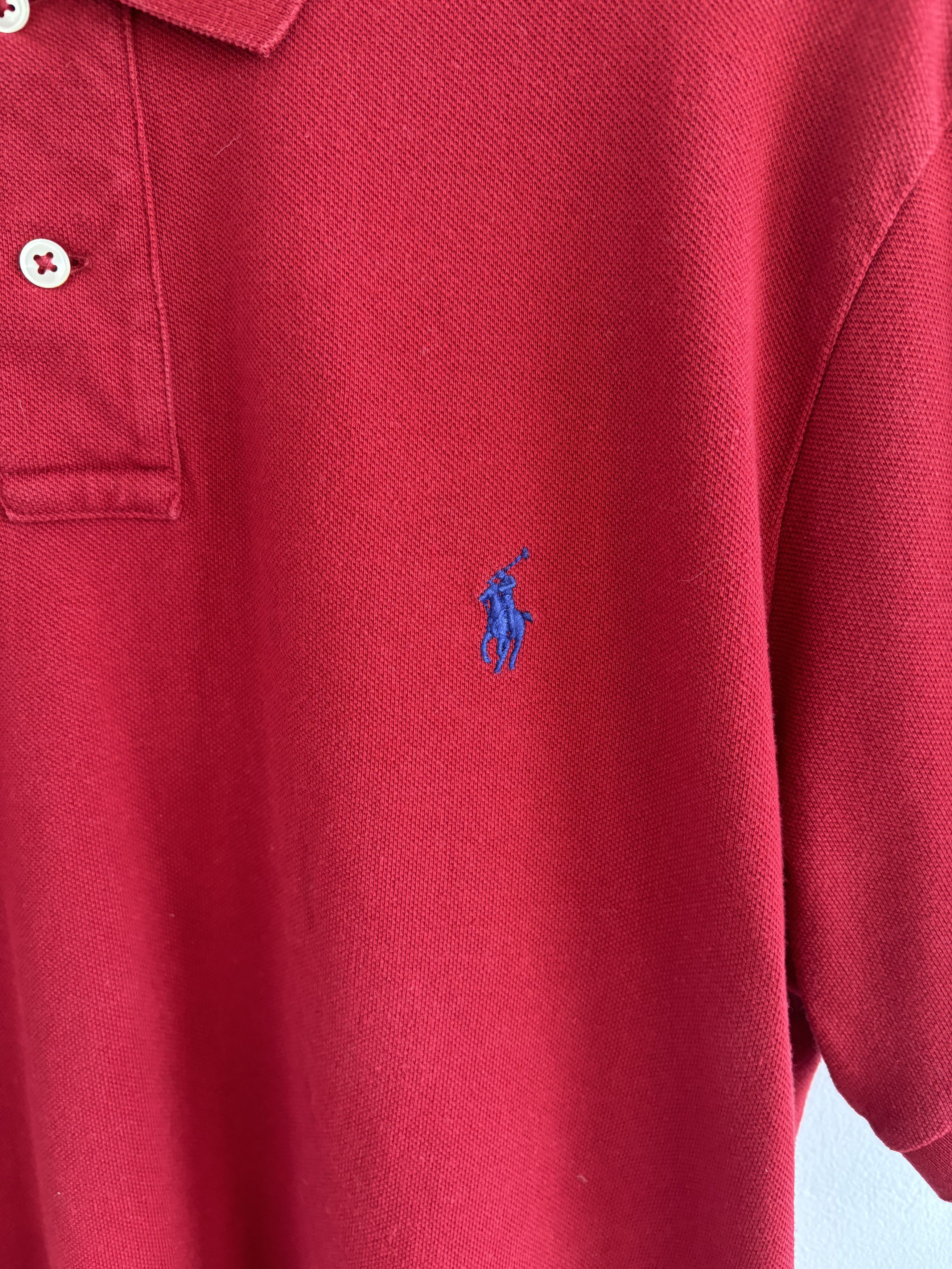 Polo Ralph Lauren × Ralph Lauren Vintage Polo Ralph Lauren Red Top Size US XL / EU 56 / 4 - 7 Thumbnail