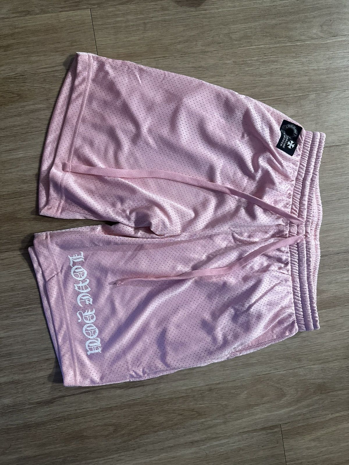 Chrome Hearts Chrome heart pink mesh shorts | Grailed