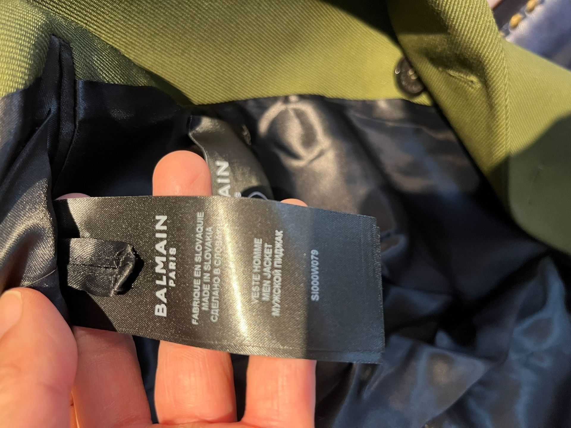 Balmain Balmain Olive Green Double-Breasted Blazer 46 Size US S / EU 44-46 / 1 - 7 Thumbnail