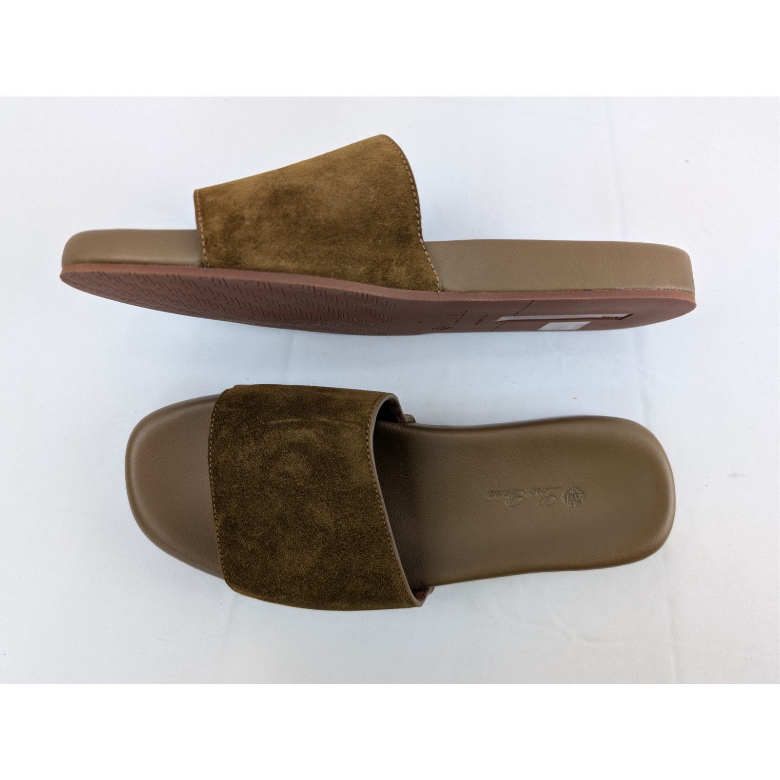 Loro Piana o1rshd1 Sea-Slide Walk Suede Slippers in Tan Size US 8 / EU 41 - 1 Thumbnail