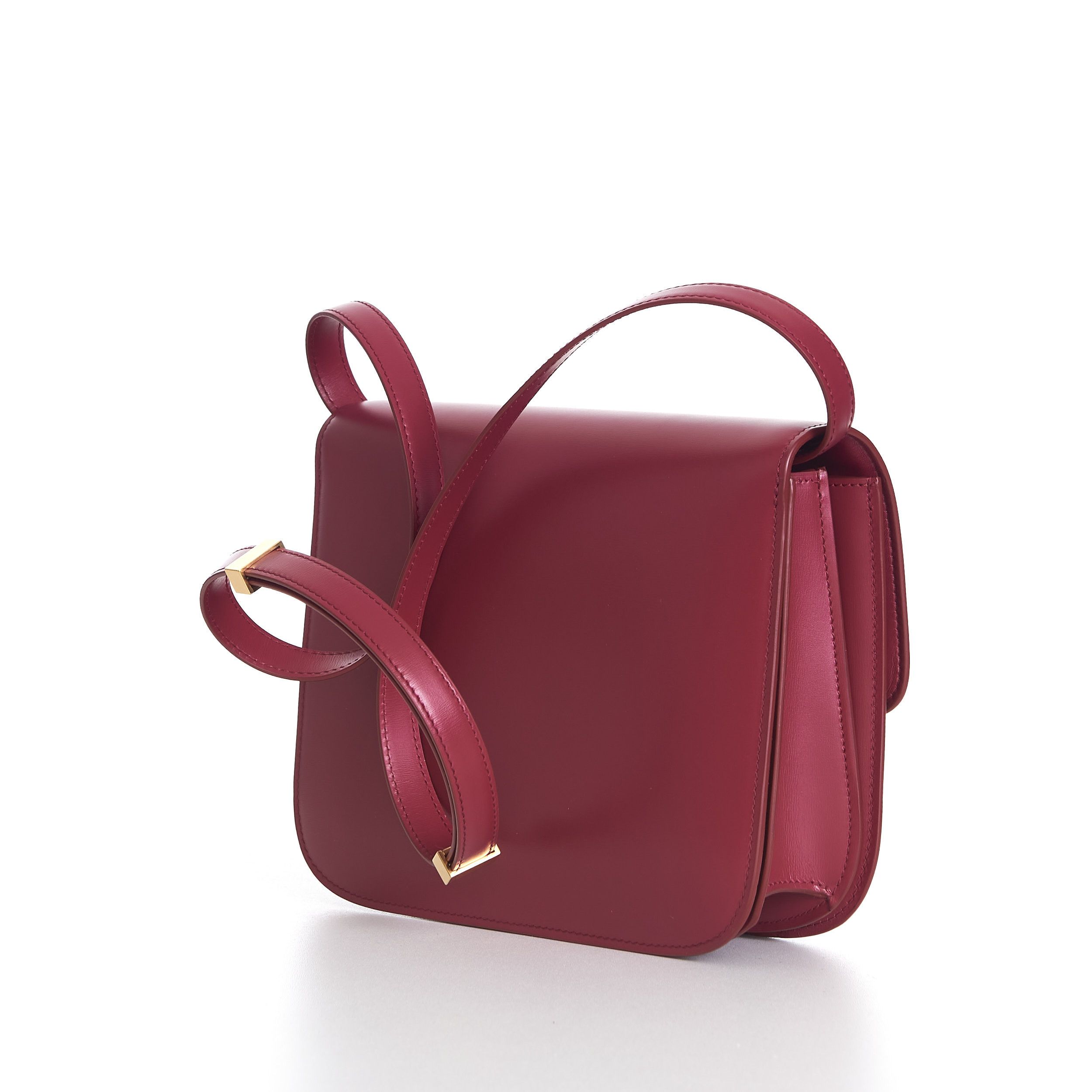Celine Medium Classic Box Bag In Raspberry Calfskin Size ONE SIZE - 6 Thumbnail