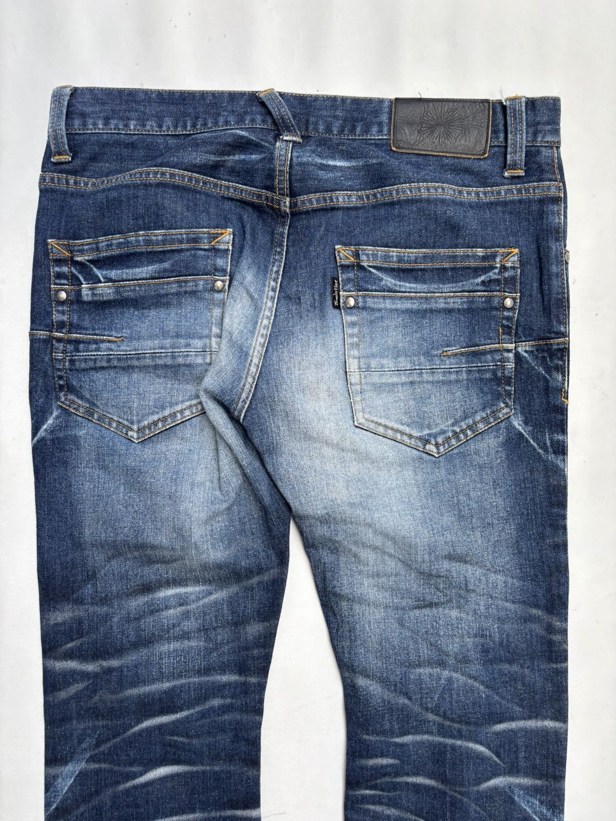 Tornado Mart TORNADO MART Whiskered Clawmark Skinny Denim Jeans Size US 33 - 5 Thumbnail