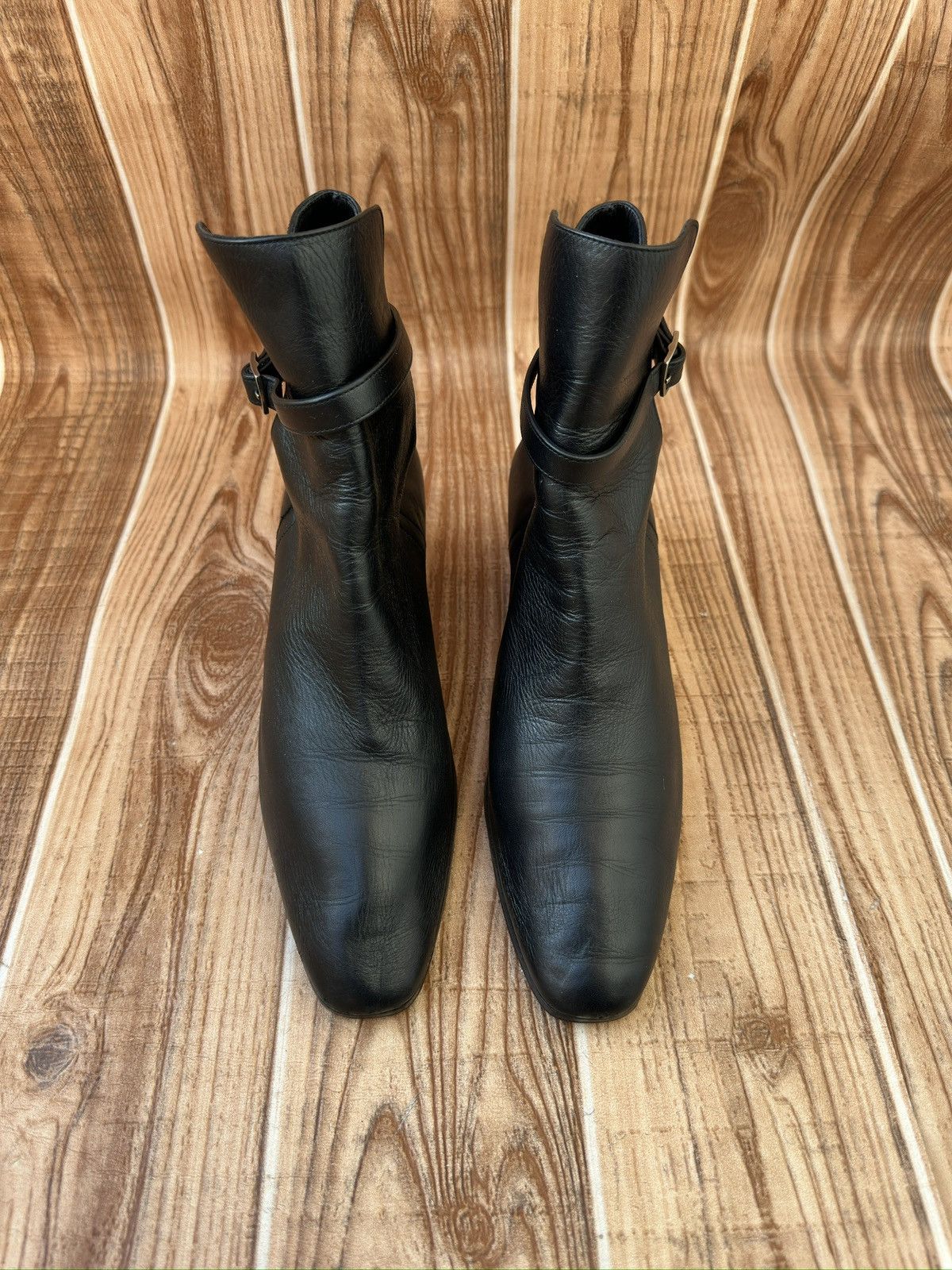 Saint Laurent Paris × Yves Saint Laurent Saint Laurent Leather Cowboy Boots Size US 7.5 / IT 37.5 - 3 Thumbnail
