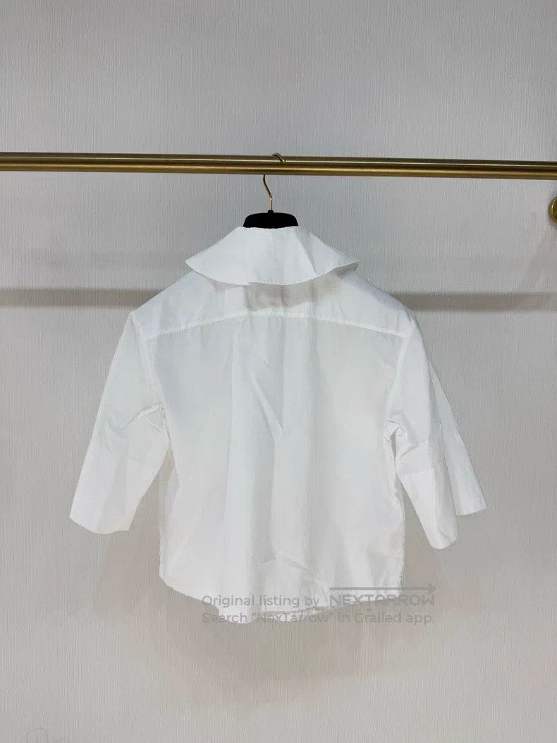 Chanel Chanel Princess-style shirt with lotus leaf neck Size XXS / US 00 / IT 34 - 2 Thumbnail