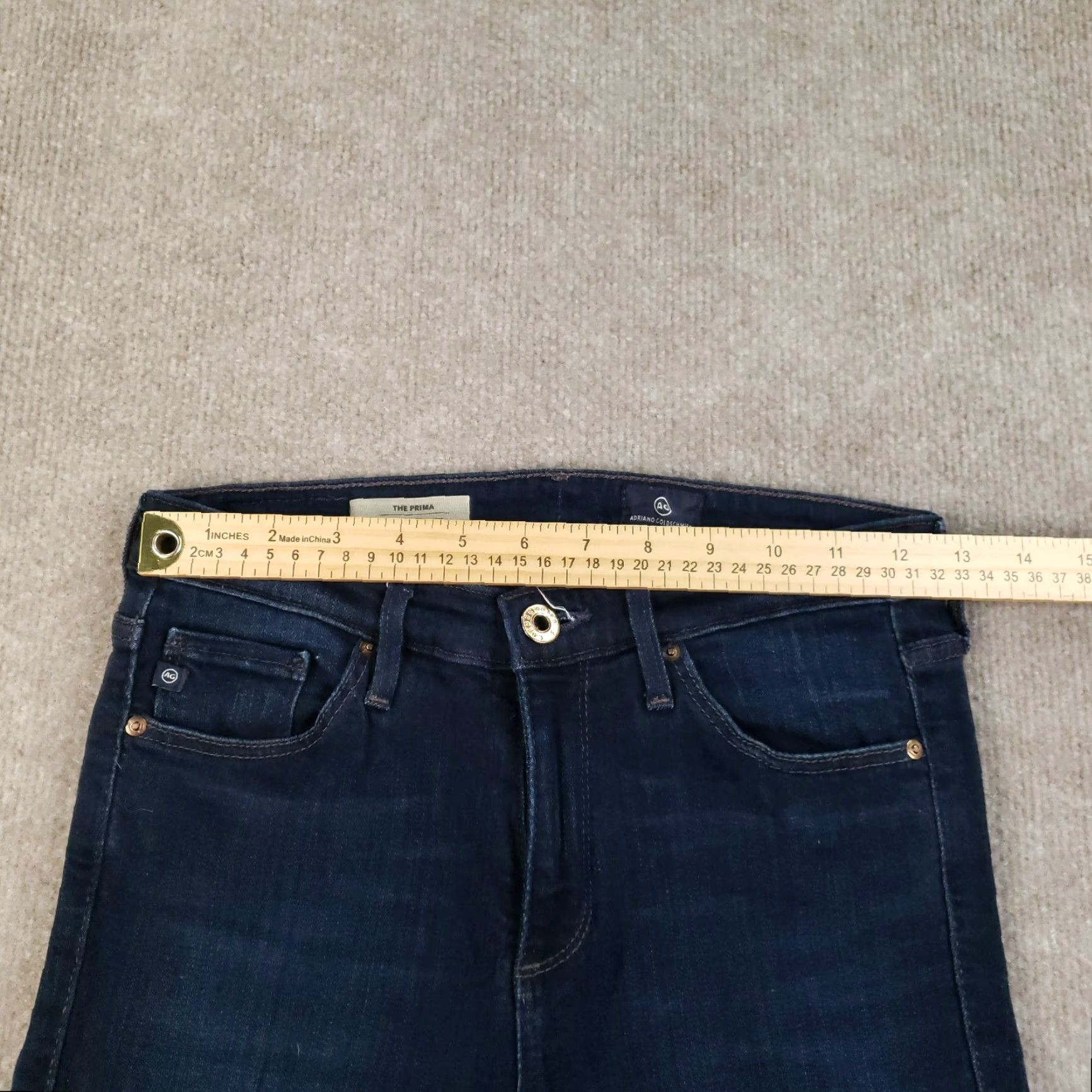 Vintage AG Adriano Goldschmied Jeans Women's Size 26 Mid Rise Skinny Blue Denim 5-Pocket Design Size 26" / US 2 / IT 38 - 5 Thumbnail