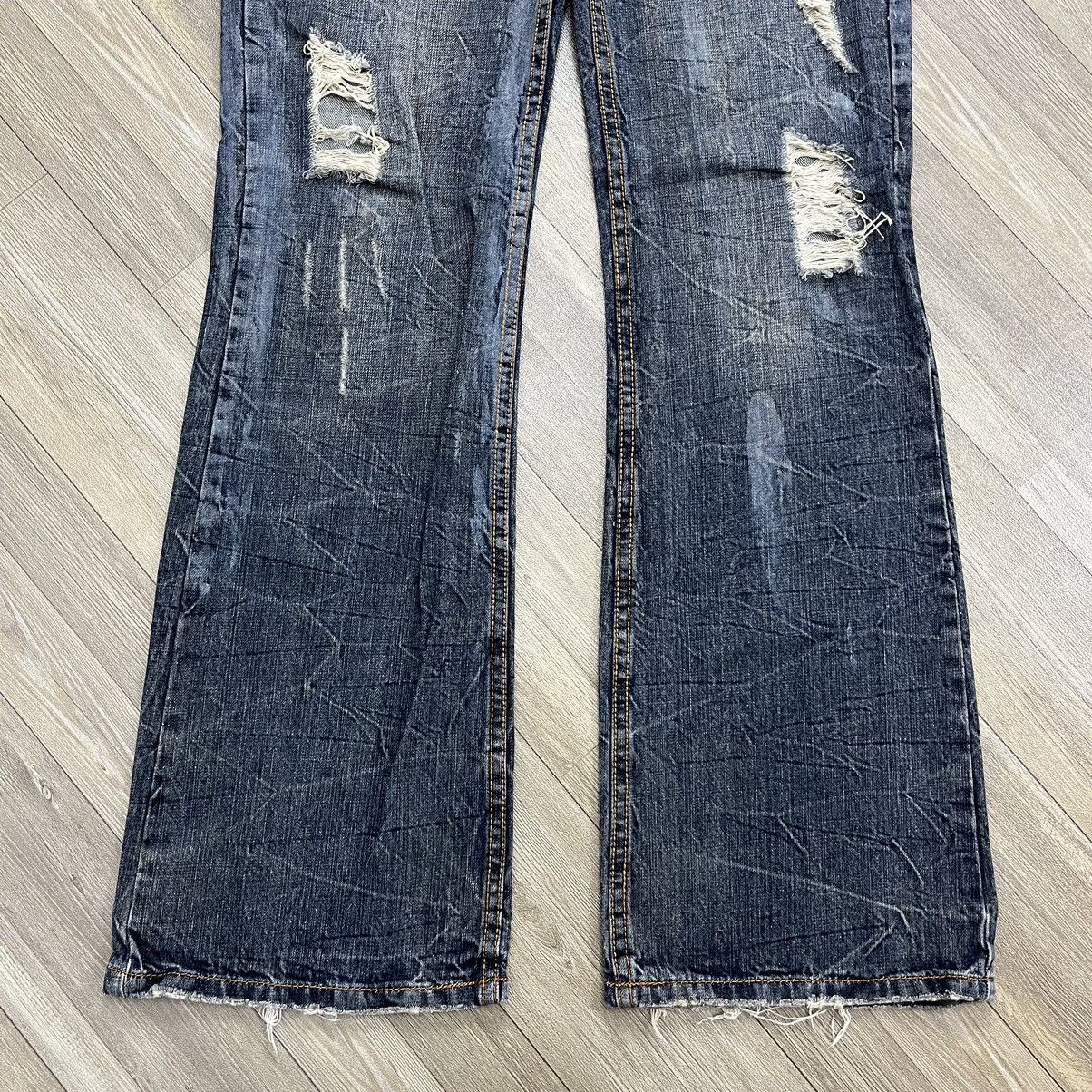 semanticdesign Y2K Semanticdesign Studded Distressed Flared Jeans BootCut Size US 31 - 8 Thumbnail