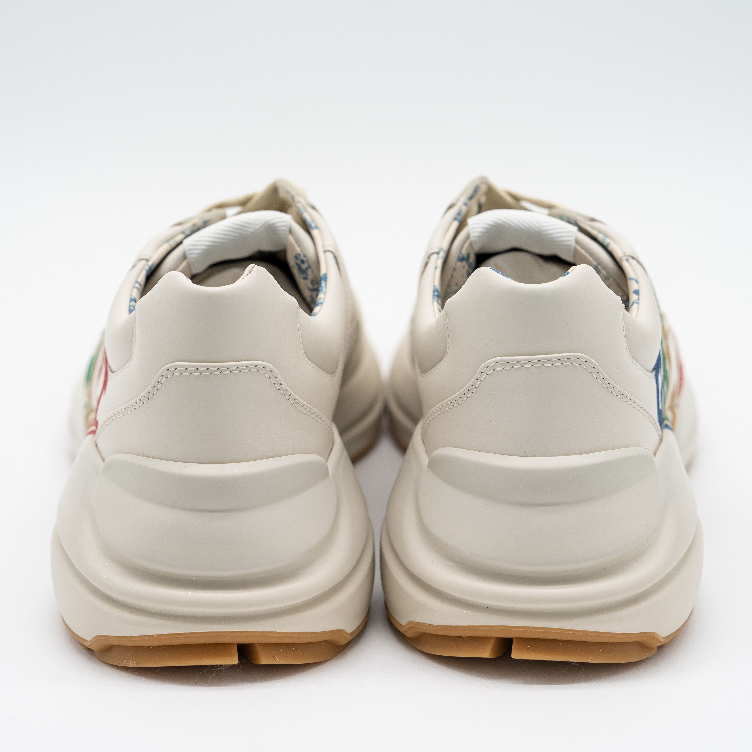 Gucci Gucci Rhyton Glitter White Rainbow Logo Sneakers Size US 11.5 / IT 41.5 - 5 Thumbnail