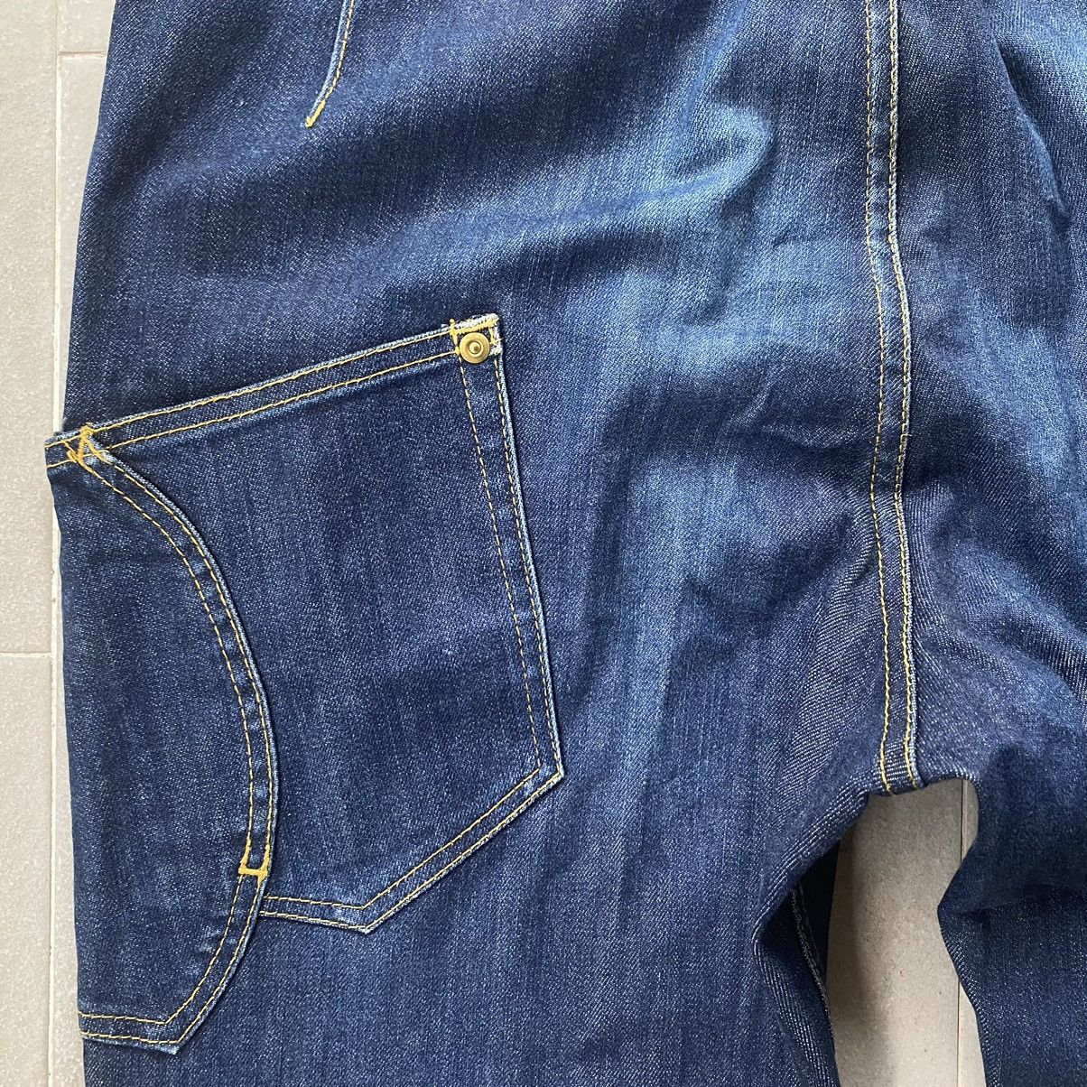 Japanese Brand × mercibeaucoup Mercibeacoup drop crotch jeans high waist ankle tapered Size US 32 / EU 48 - 14 Thumbnail