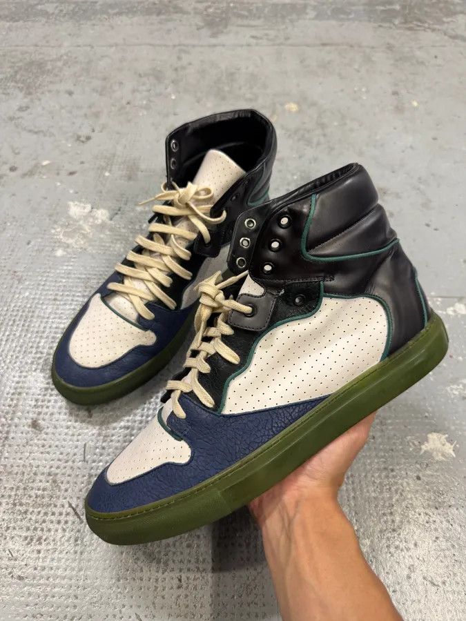Balenciaga Balenciaga City Navy & White High Sneakers Size US 11 / EU 44 - 8 Thumbnail