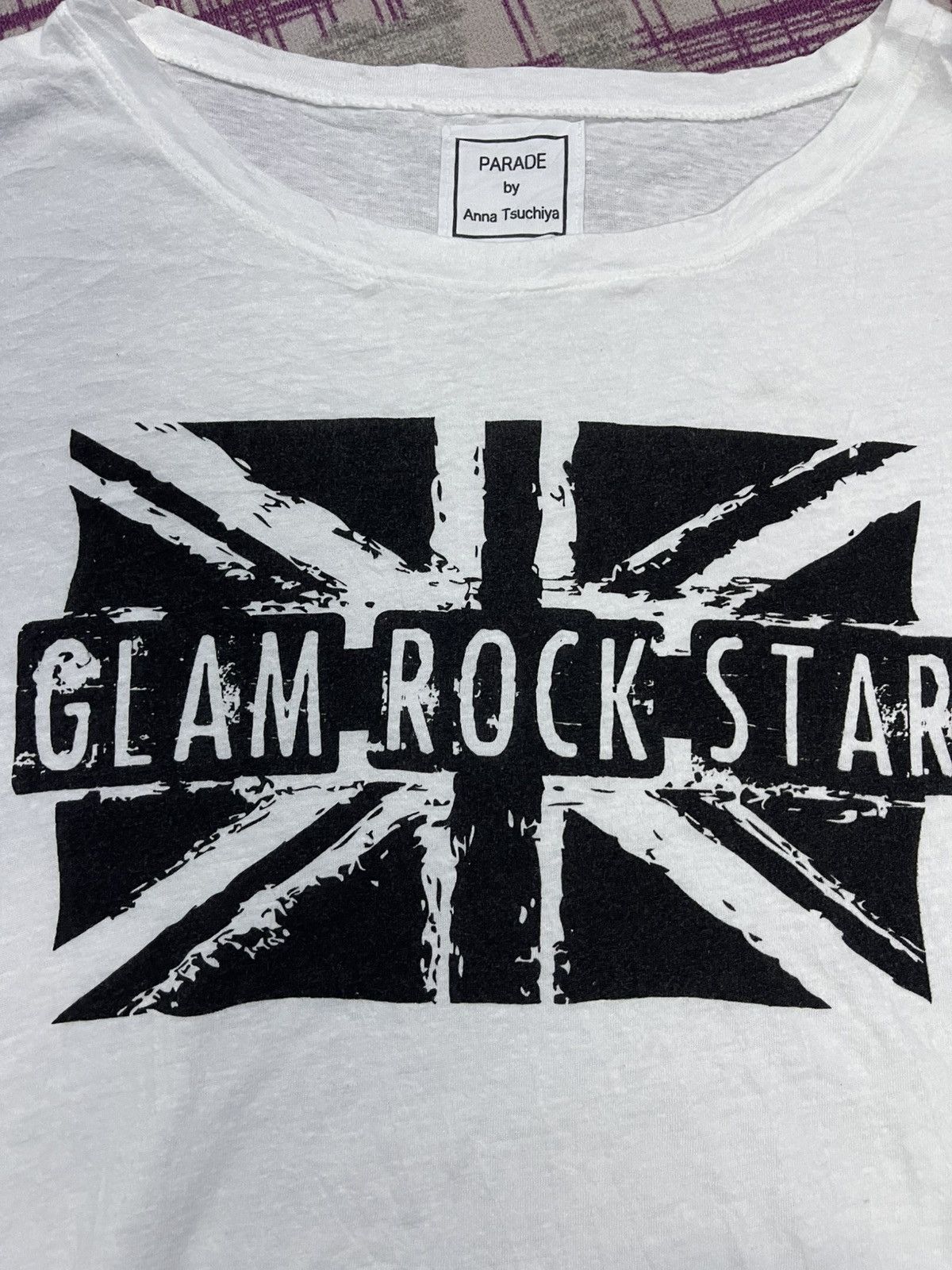 Japanese Brand VINTAGE PARADE BY ANNA TSUCHIYA ROCK STAR FLAG VERY RARE Size L / US 10 / IT 46 - 4 Thumbnail