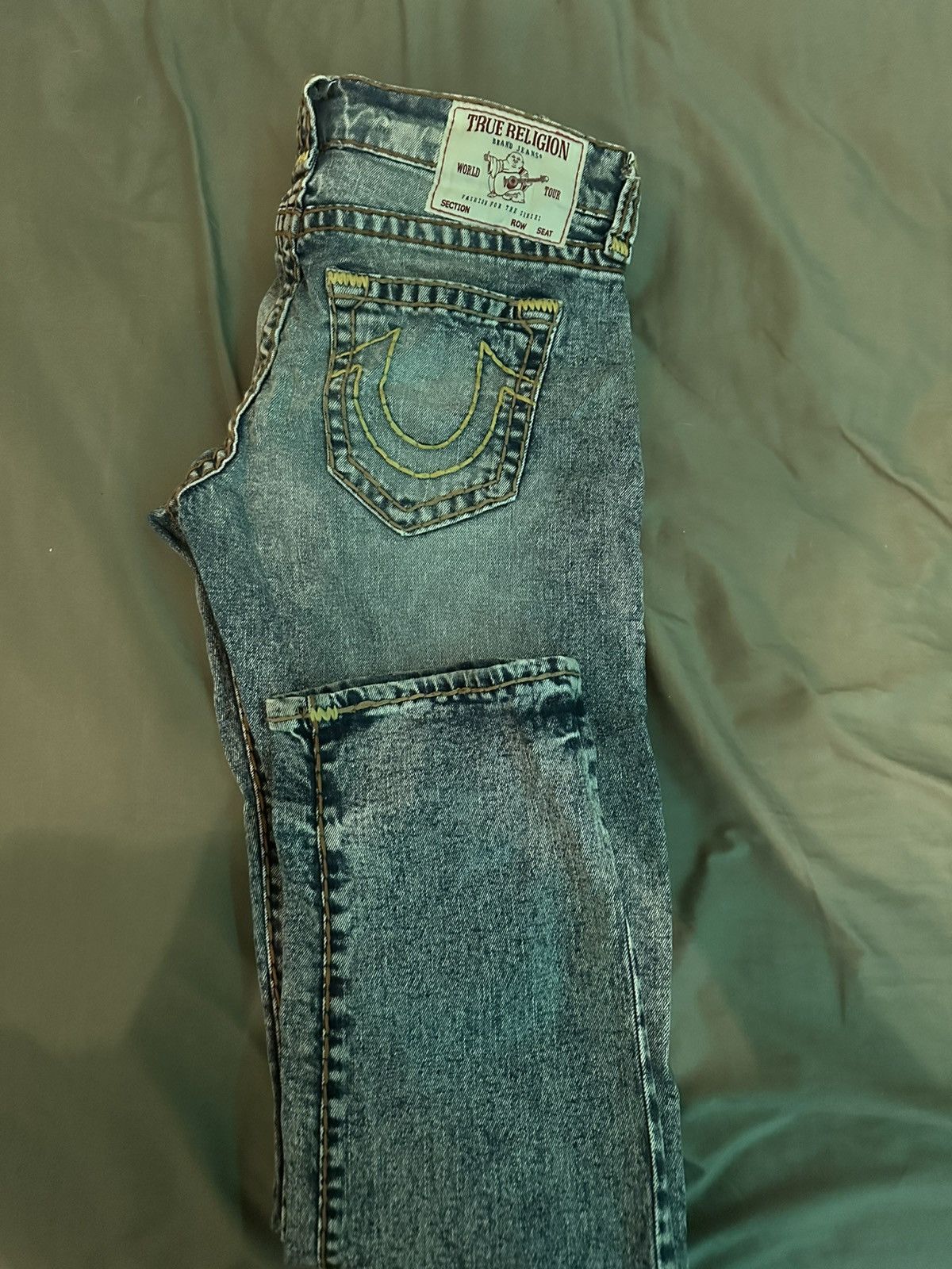 True Religion True Religion Jeans Men's Ricky No Flap Super T Straight Size US 31 - 2 Thumbnail