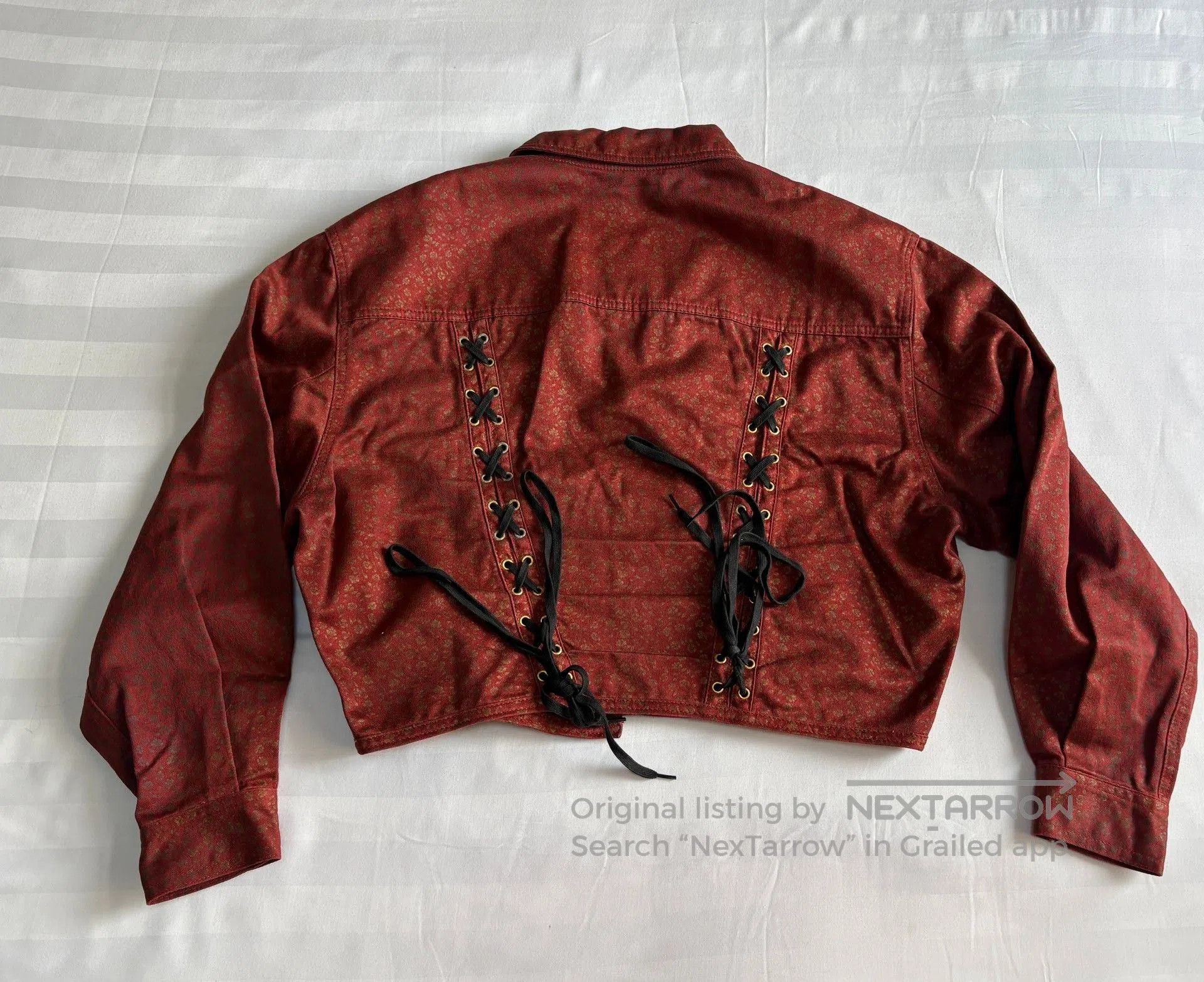 Jean Paul Gaultier Jean Paul Gaultier Red Floral Ribbon Jacket. Size M / US 6-8 / IT 42-44 - 2 Thumbnail