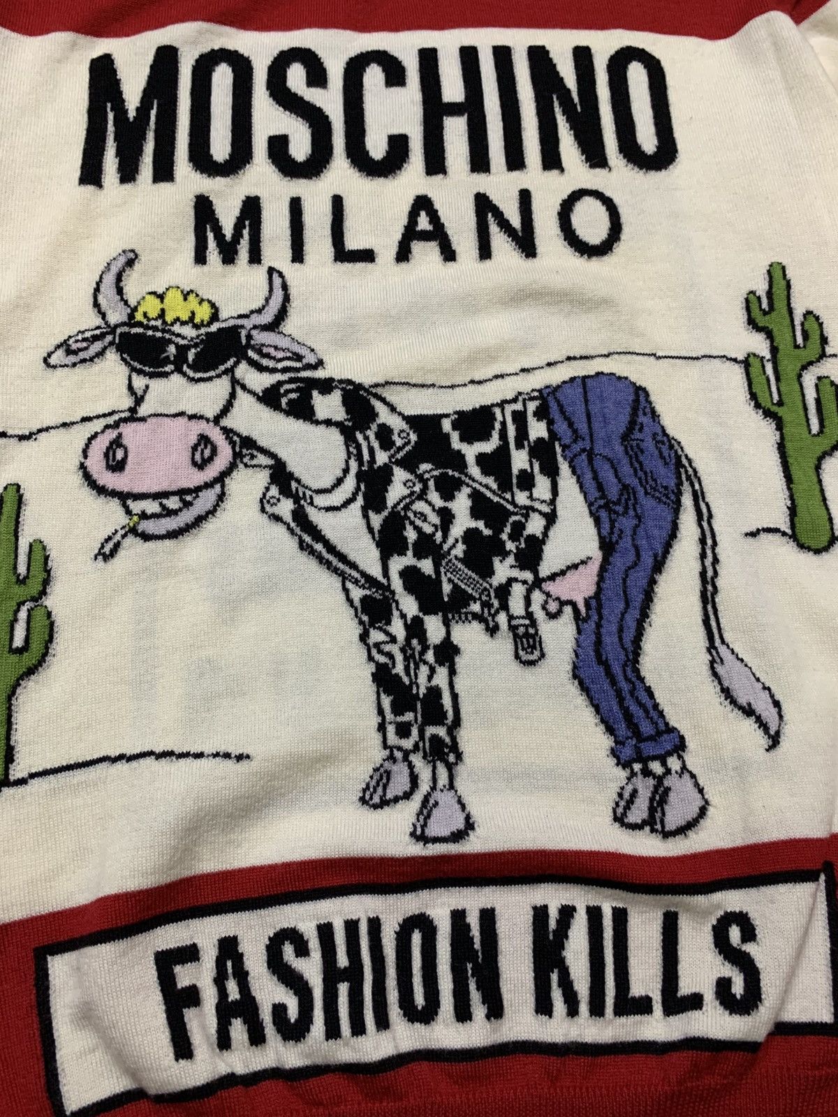 Moschino Moschino ‘Fashion Kills’ Sweatshirt Knit Size US M / EU 48-50 / 2 - 5 Thumbnail