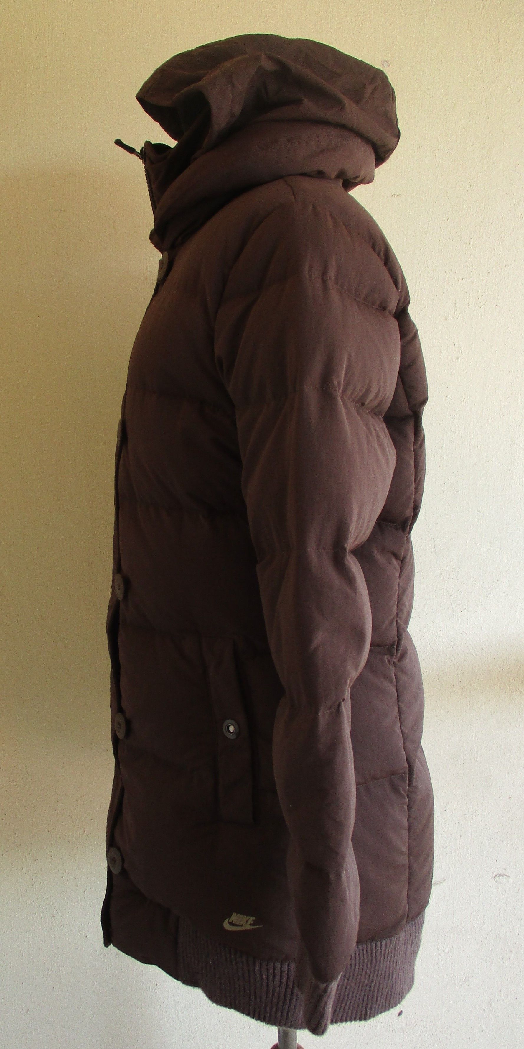 Nike Nylon 550 Hoodie Down Parka Puffer Size L / US 10 / IT 46 - 3 Thumbnail