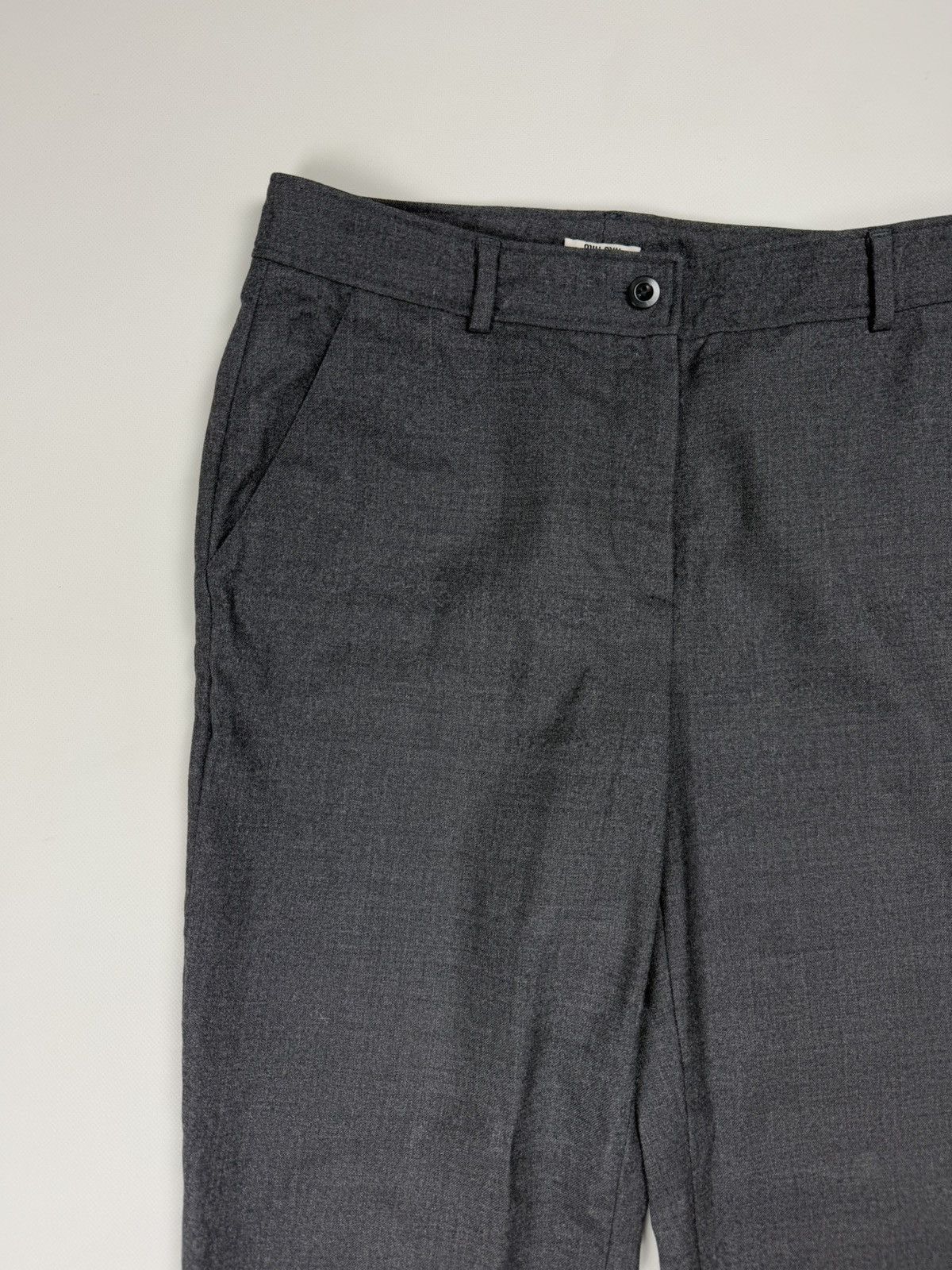 Miu Miu Miu Miu Ladies Virgin Wool Dress Pants Trousers Size 42 Size 28" / US 6 / IT 42 - 6 Thumbnail