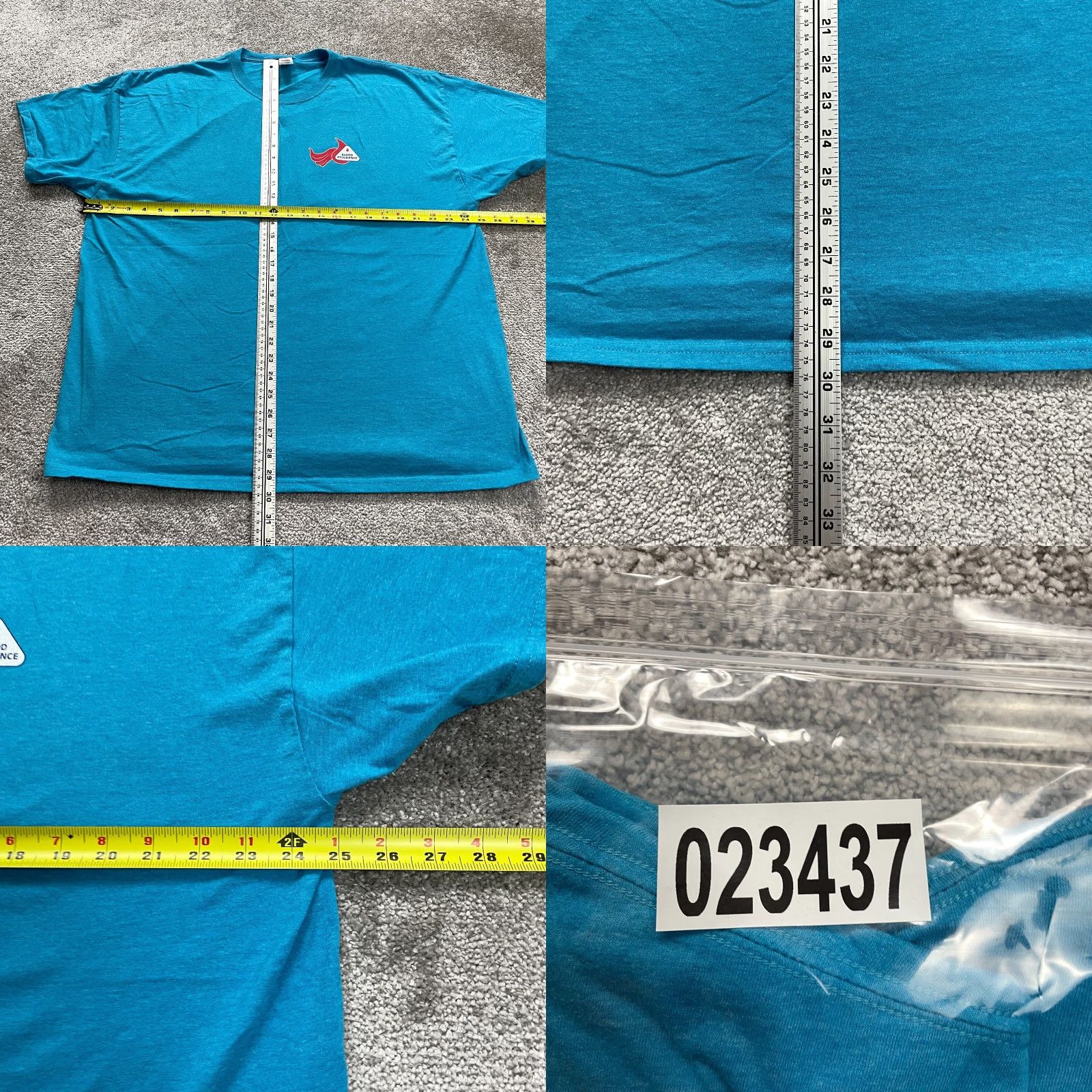 Fruit Of The Loom Fruit of the Loom HD Cotton T-Shirt Men 2XL Blue Short Sleeve Crew Neck Graphic Print Classic Tee USA Made Men Size US XXL / EU 58 / 5 - 8 Thumbnail