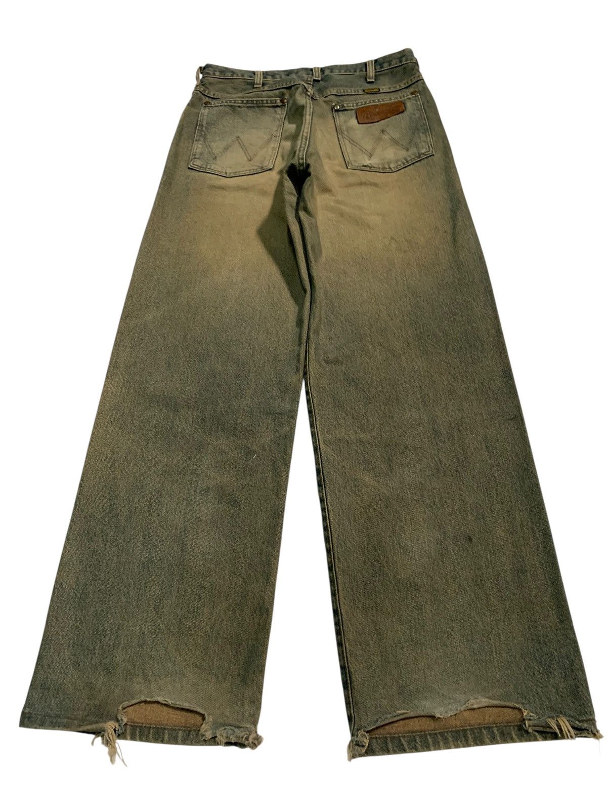 Kapital VINTAGE WRANGLER SELVEDGE BAGGY RUSTY DISTRESSED DENIM Size US 30 / EU 46 - 4 Thumbnail