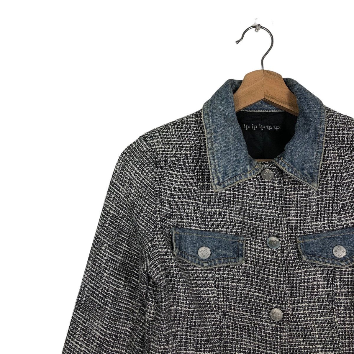 Japanese Brand 🔥Rare Cropped Denim Jacket Biker Wear IP IP Japan Made Size US M / EU 48-50 / 2 - 7 Thumbnail