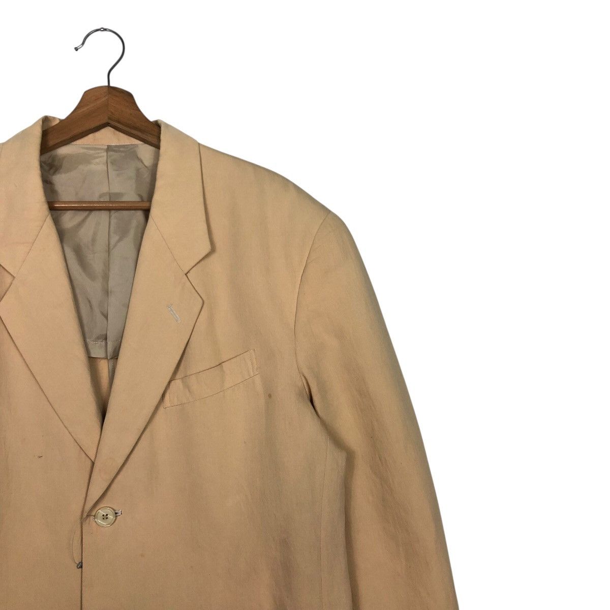 Japanese Brand Kenzo Paris Oversized Beige Cotton Blazer — Archival Look Size US M / EU 48-50 / 2 - 7 Thumbnail